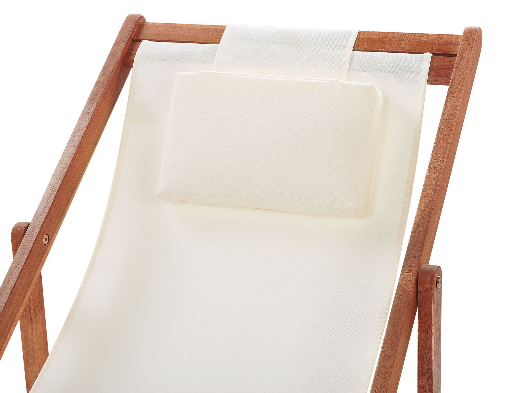 Folding Deck Chair and 2 Replacement Fabrics (Various Options) Dark Wood AVELLINO