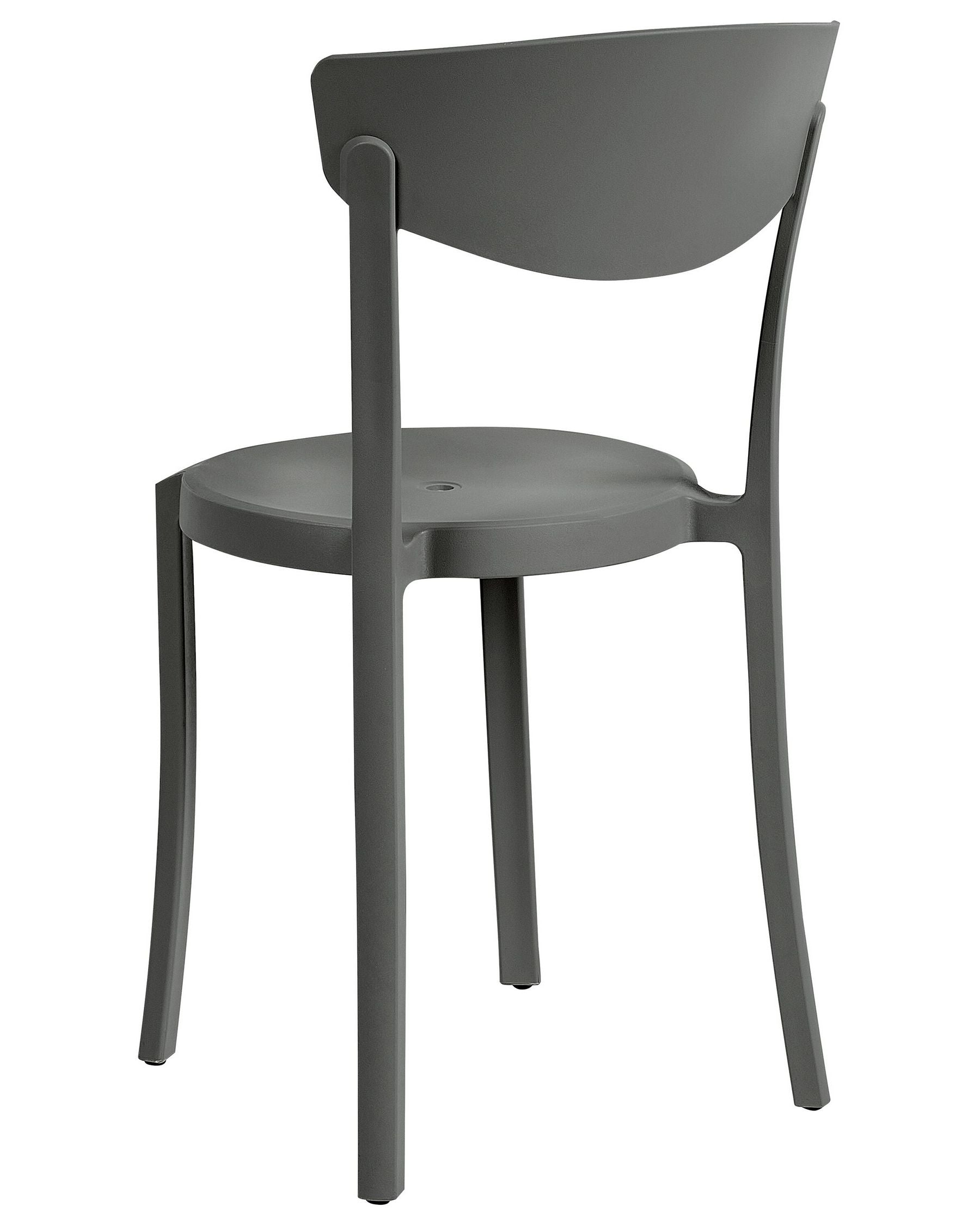 Set of 8 Dining Chairs VIESTE Dark Grey