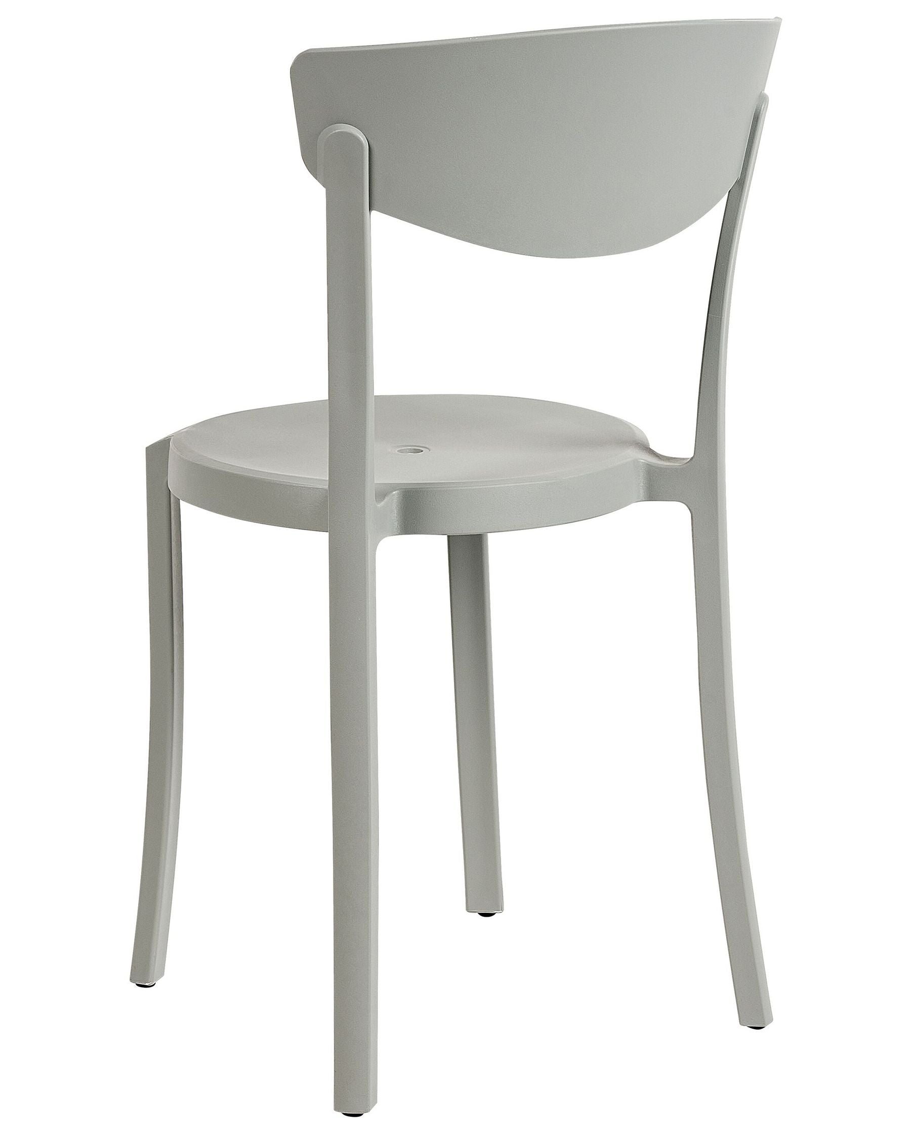 Set of 4 Garden Chairs VIESTE Light Grey