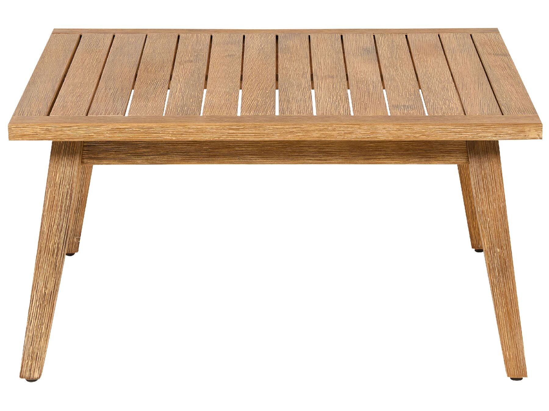 Garden Corner Sofa with Table 5 Seater ALCAMO Left Hand Acacia Wood Light Beige