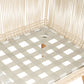 Garden Corner Sofa with Table 5 Seater ALCAMO Left Hand Acacia Wood Light Beige