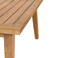 Garden Corner Sofa with Table 5 Seater ALCAMO Left Hand Acacia Wood Light Beige