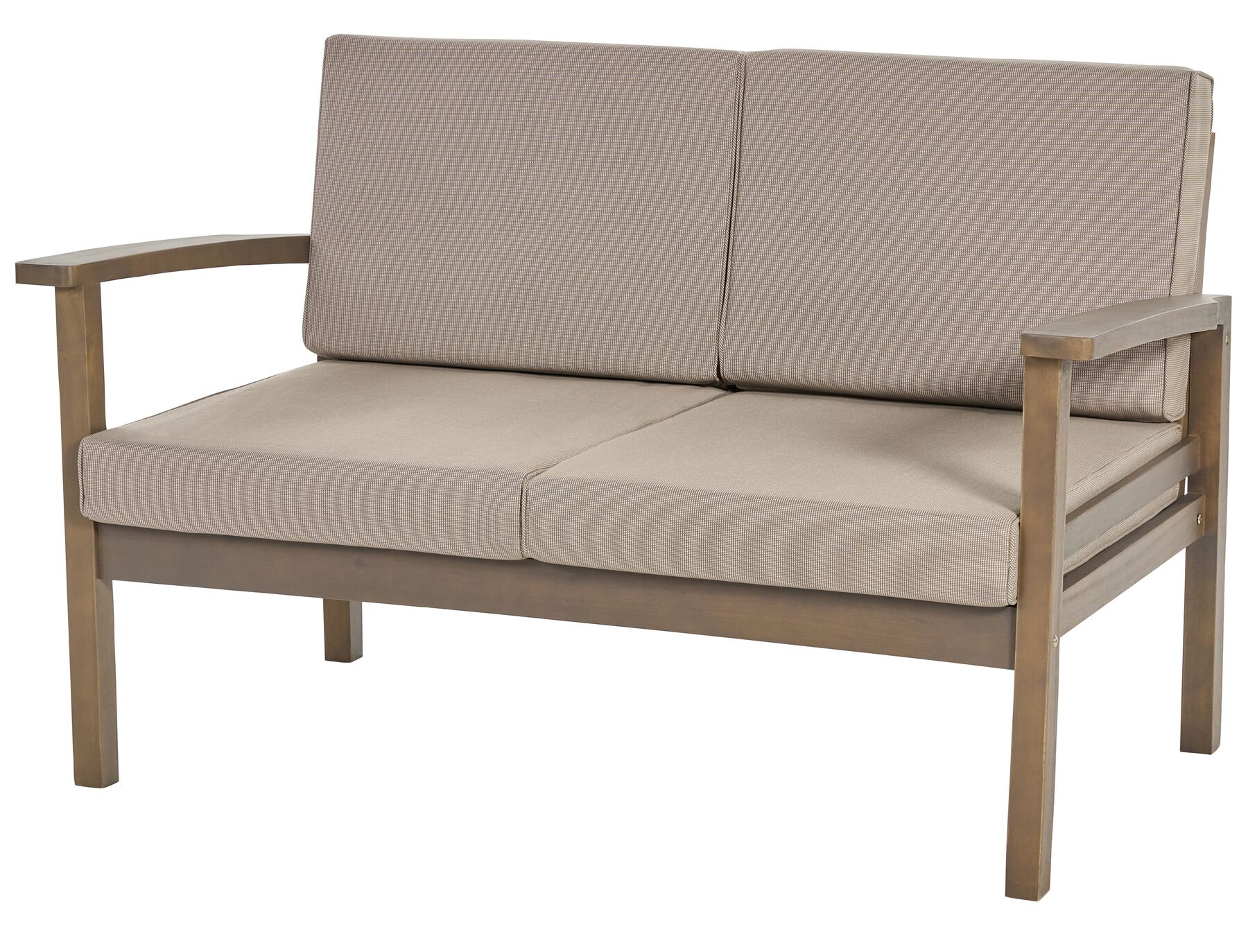 Garden Lounge Set with Table 4 Seater MANILA Acacia Wood Dark Brown