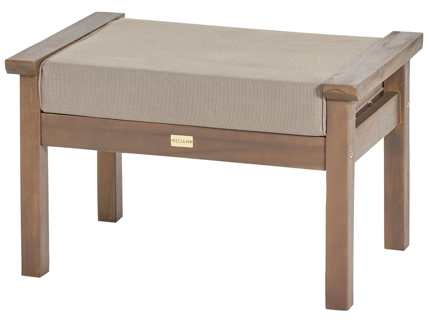 Garden Lounge Set with Table 4 Seater MANILA Acacia Wood Dark Brown