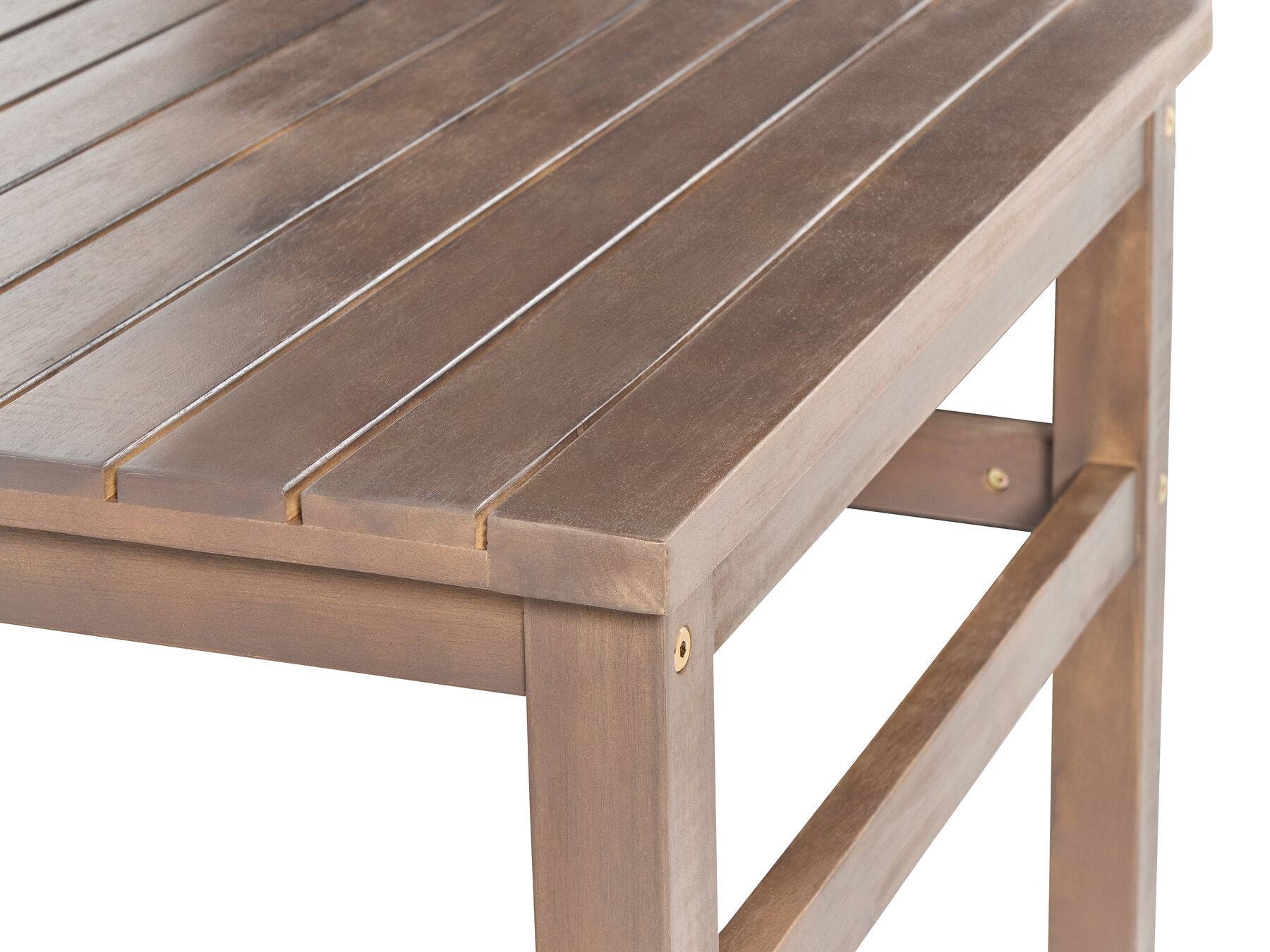 Garden Lounge Set with Table 4 Seater MANILA Certified Acacia Wood Dark Brown