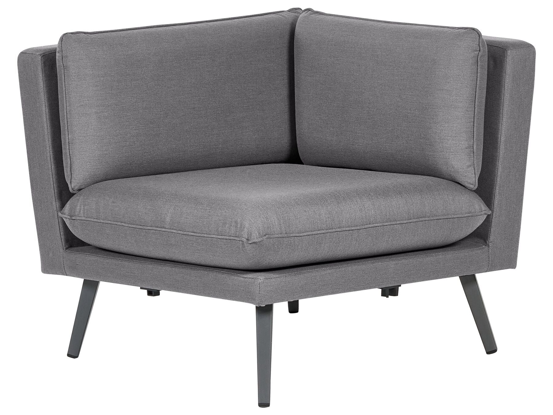 5 Seater Modular Garden Corner Sofa Grey LORETELLO