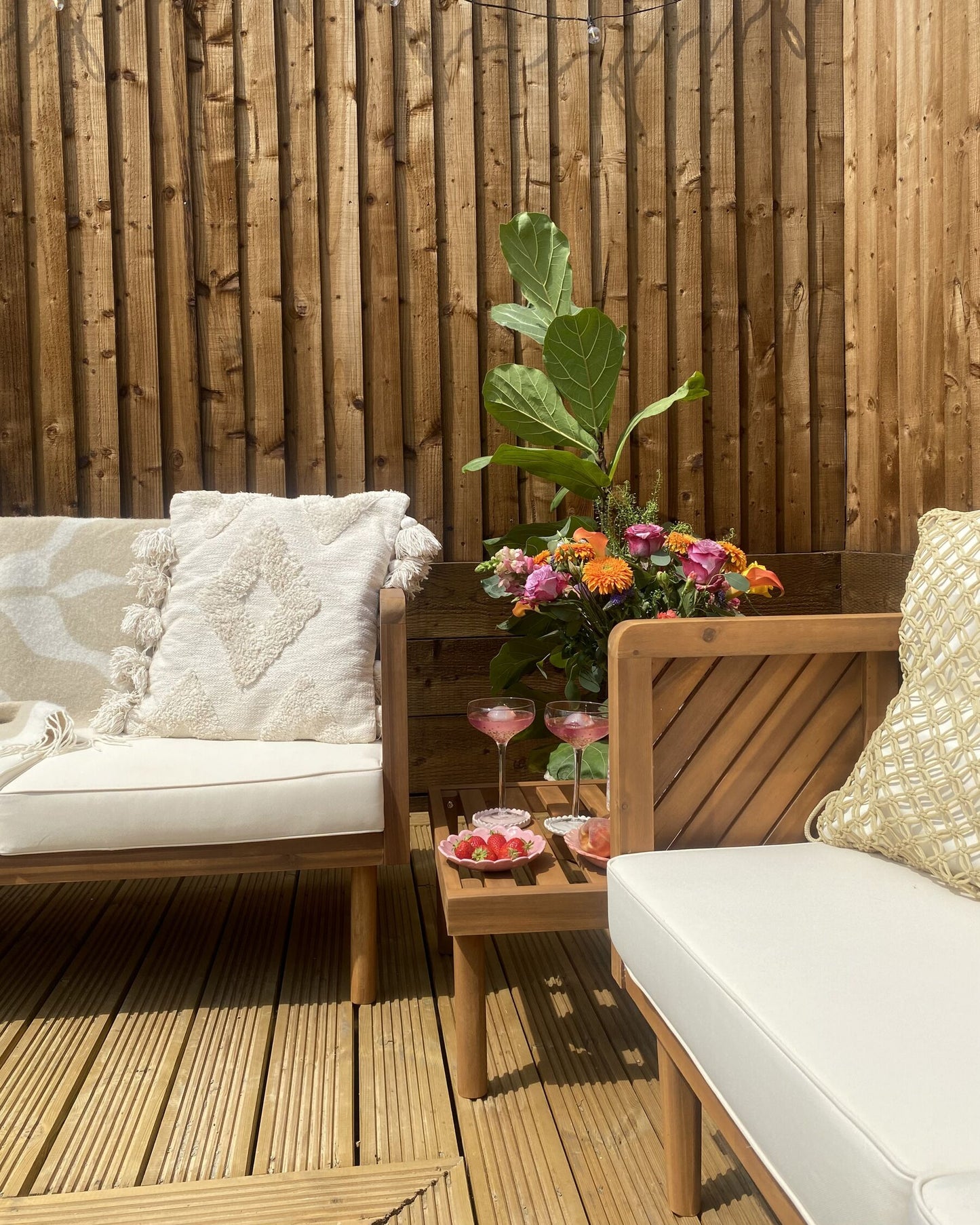 garden sofa 2 seater susua rattan natural