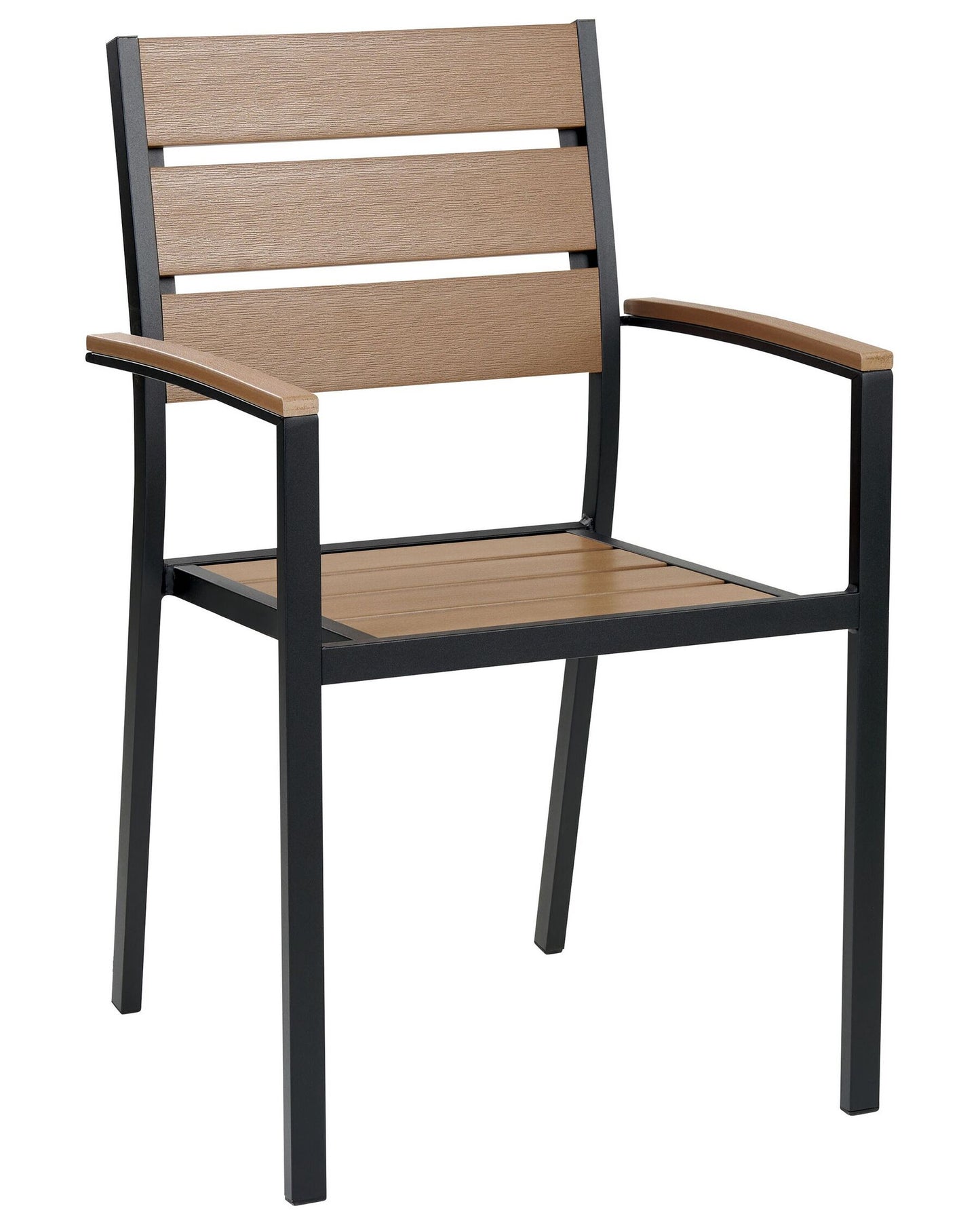 Set of 6 Garden Chairs VERNIO Brown/ Black