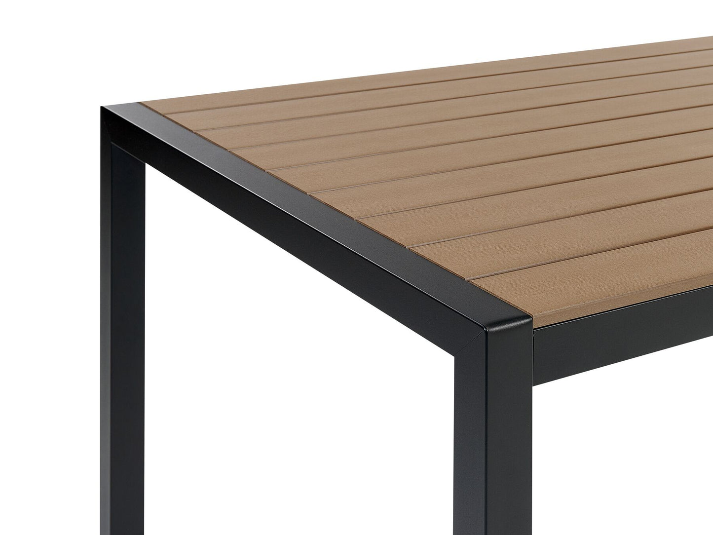 Garden Dining Set 6 Seater VERNIO Brown/ Black