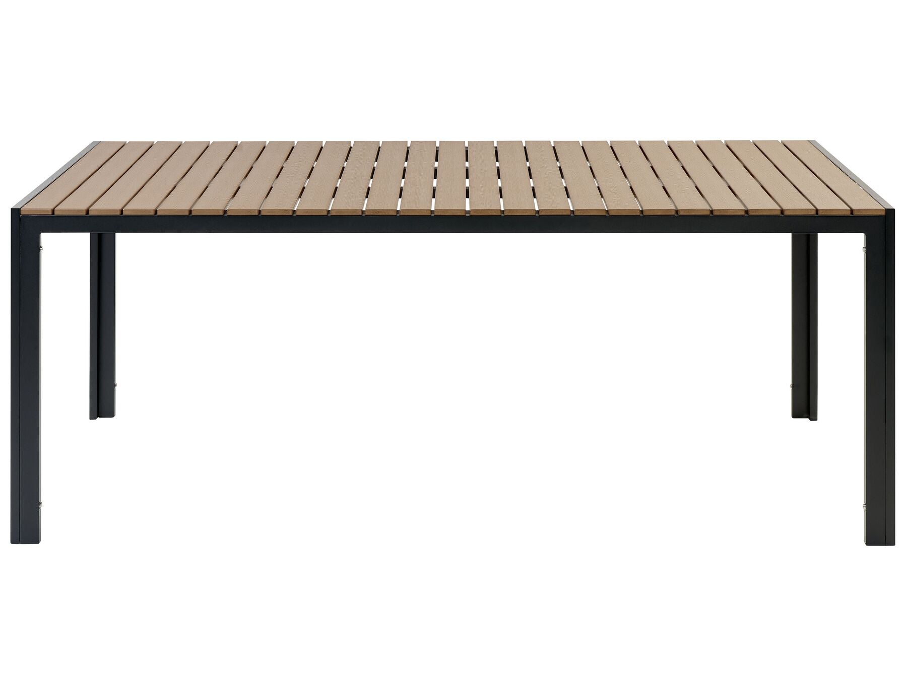 Garden Dining Set with Benches 6 Seater NARDO Brown/ Black