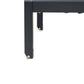 Aluminium Reclining Sun Lounger Light Wood and Black NARDO