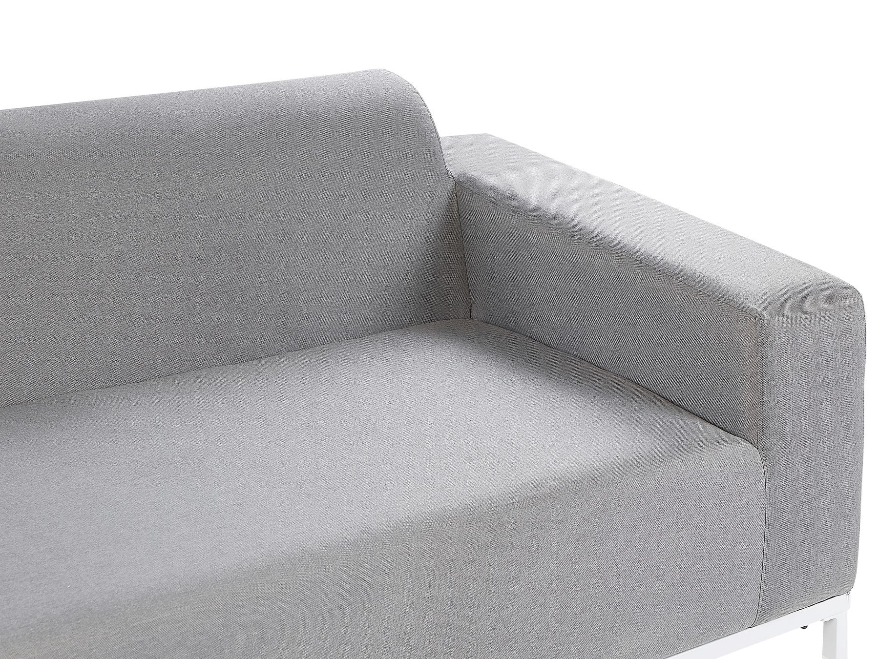 Garden Sofa Light Grey with White ROVIGO