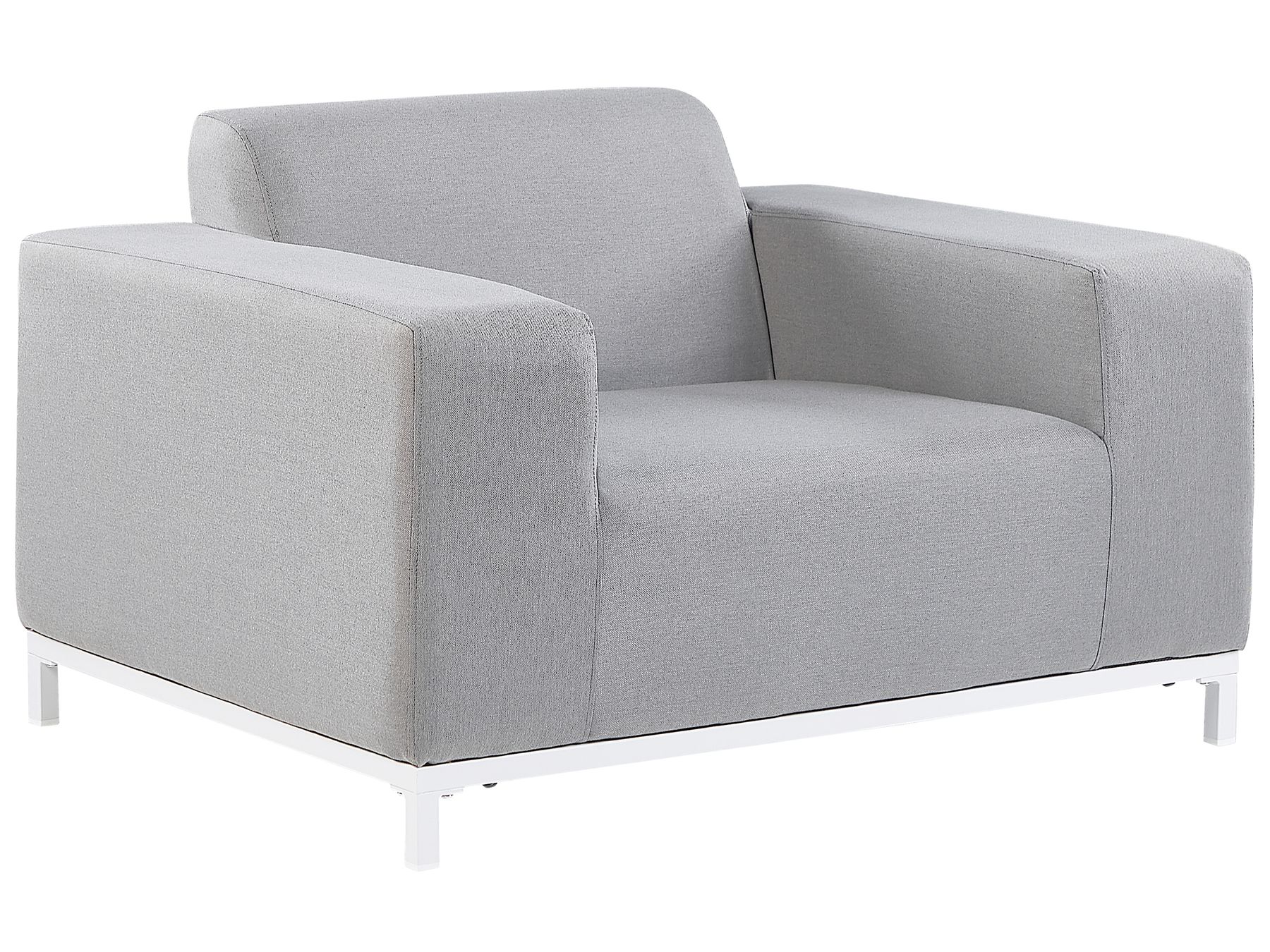 Garden Lounge Set with Table 5 Seater ROVIGO Light Grey