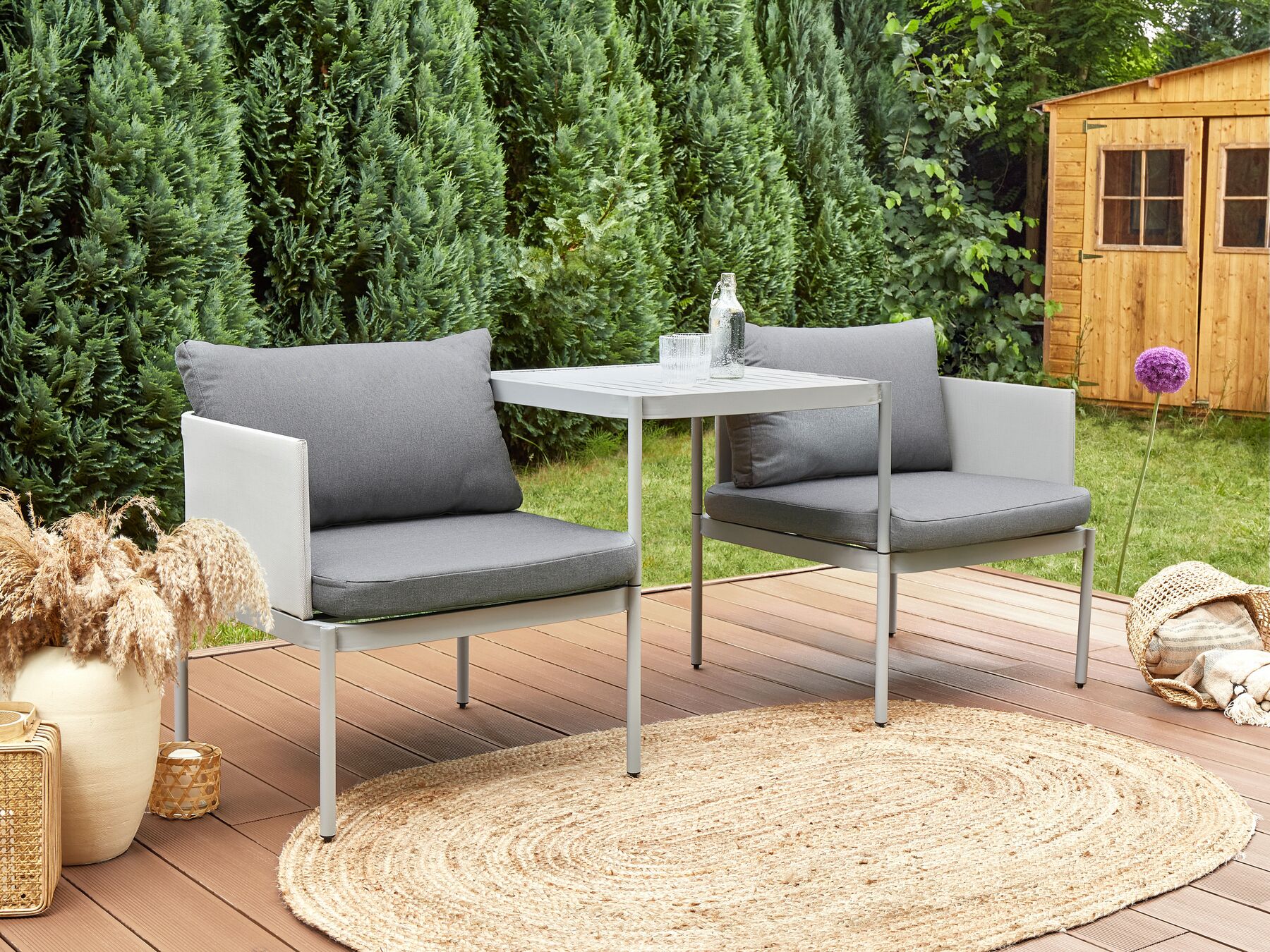 garden sofa 2 seater susua rattan natural