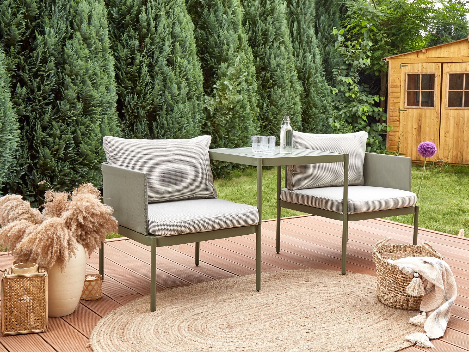 garden sofa 2 seater susua rattan natural