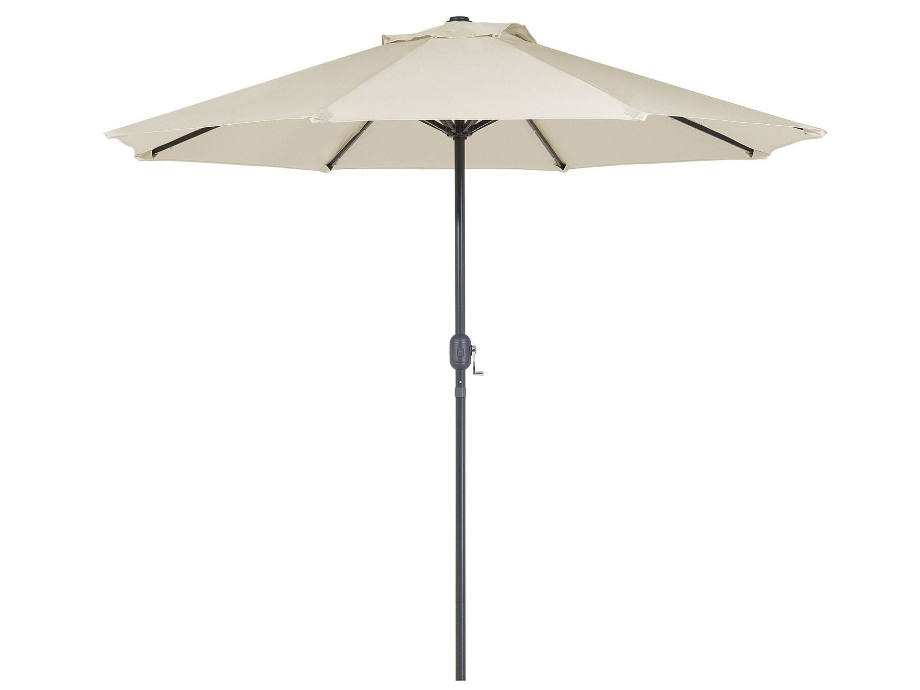 Garden Dining Set 4 Seater SAPRI with Parasol (16 Options) Metal Dark Brown