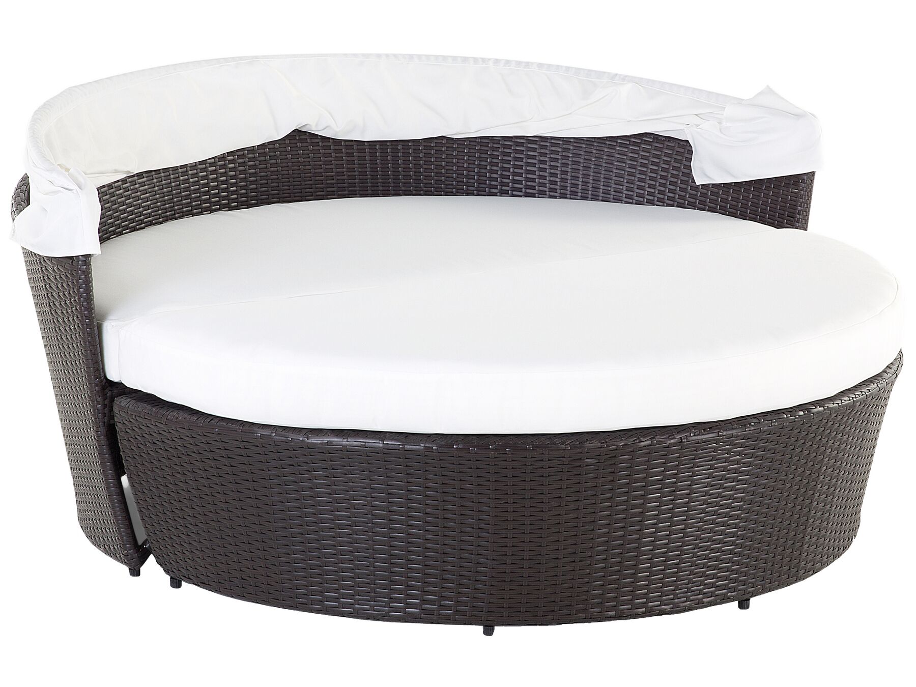 Garden Daybed Rattan Dark Brown