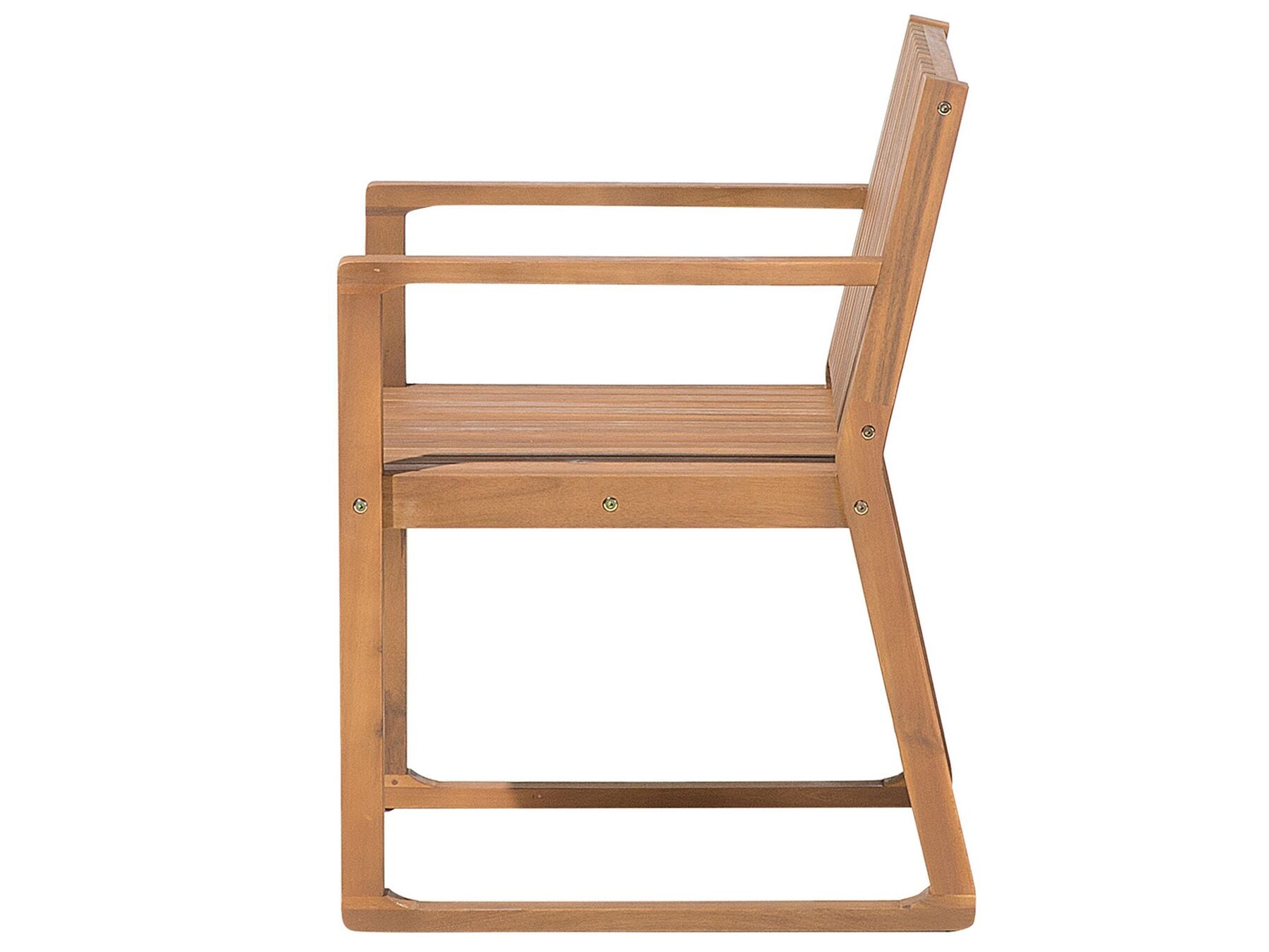 Garden Dining Set with Trolley 6 Seater SASSARI Acacia Wood Brown