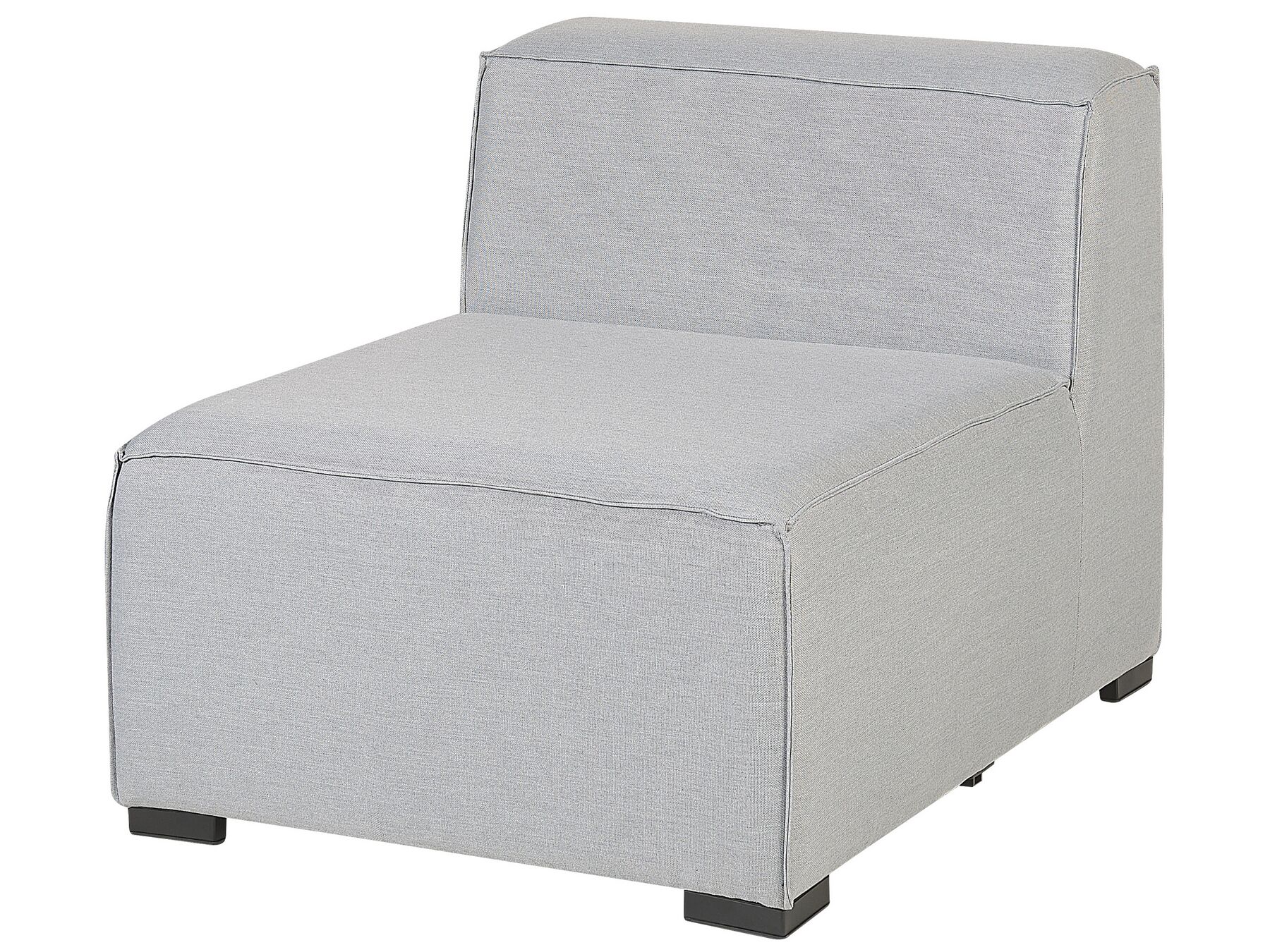 Garden Sofa with Ottoman 4 Seater AREZZO Modular Light Grey