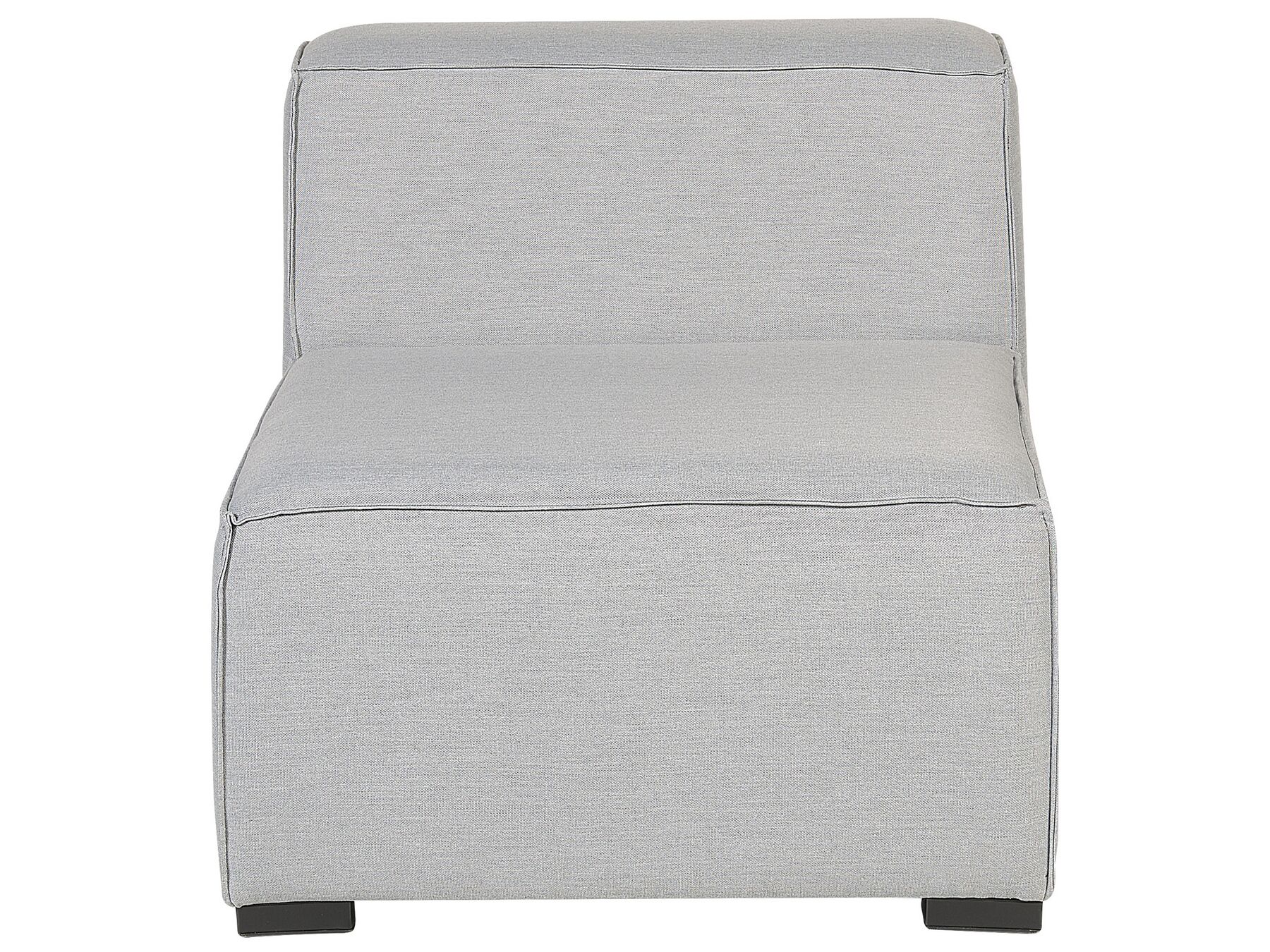 Garden Sofa with Ottoman 4 Seater AREZZO Modular Light Grey