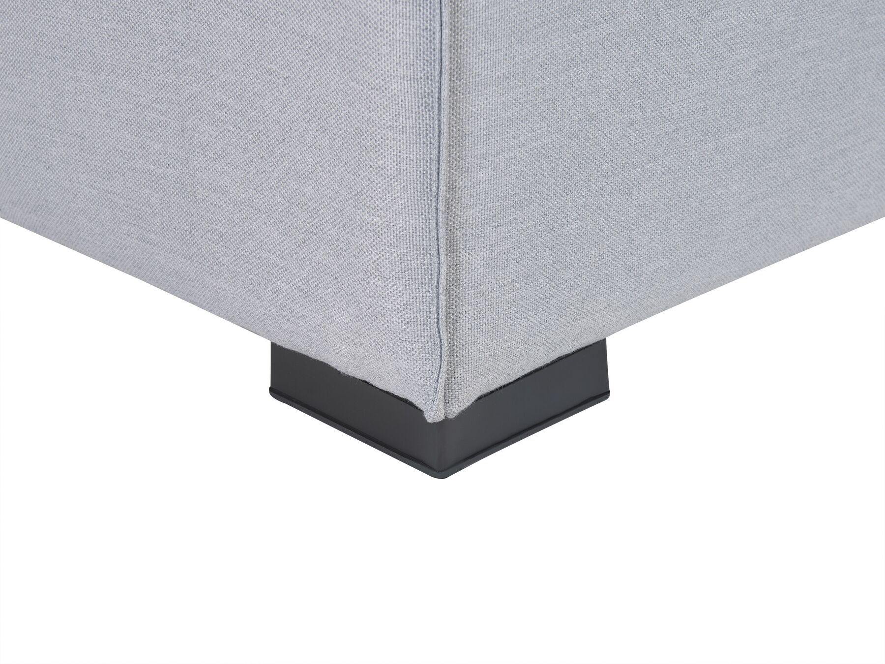 Garden Sofa with Ottoman 4 Seater AREZZO Modular Light Grey