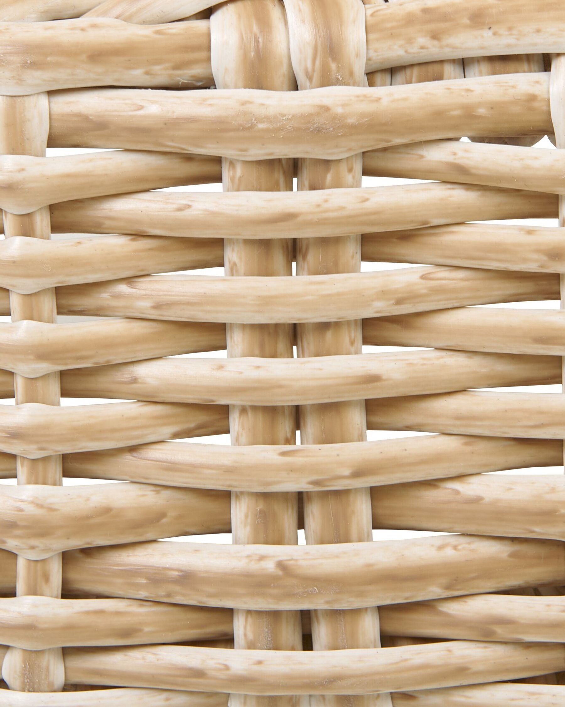 Garden Armchair with Ottoman ARCILLE PE Rattan Natural
