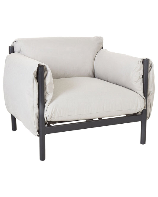 Garden Armchair ESPERIA Metal Grey