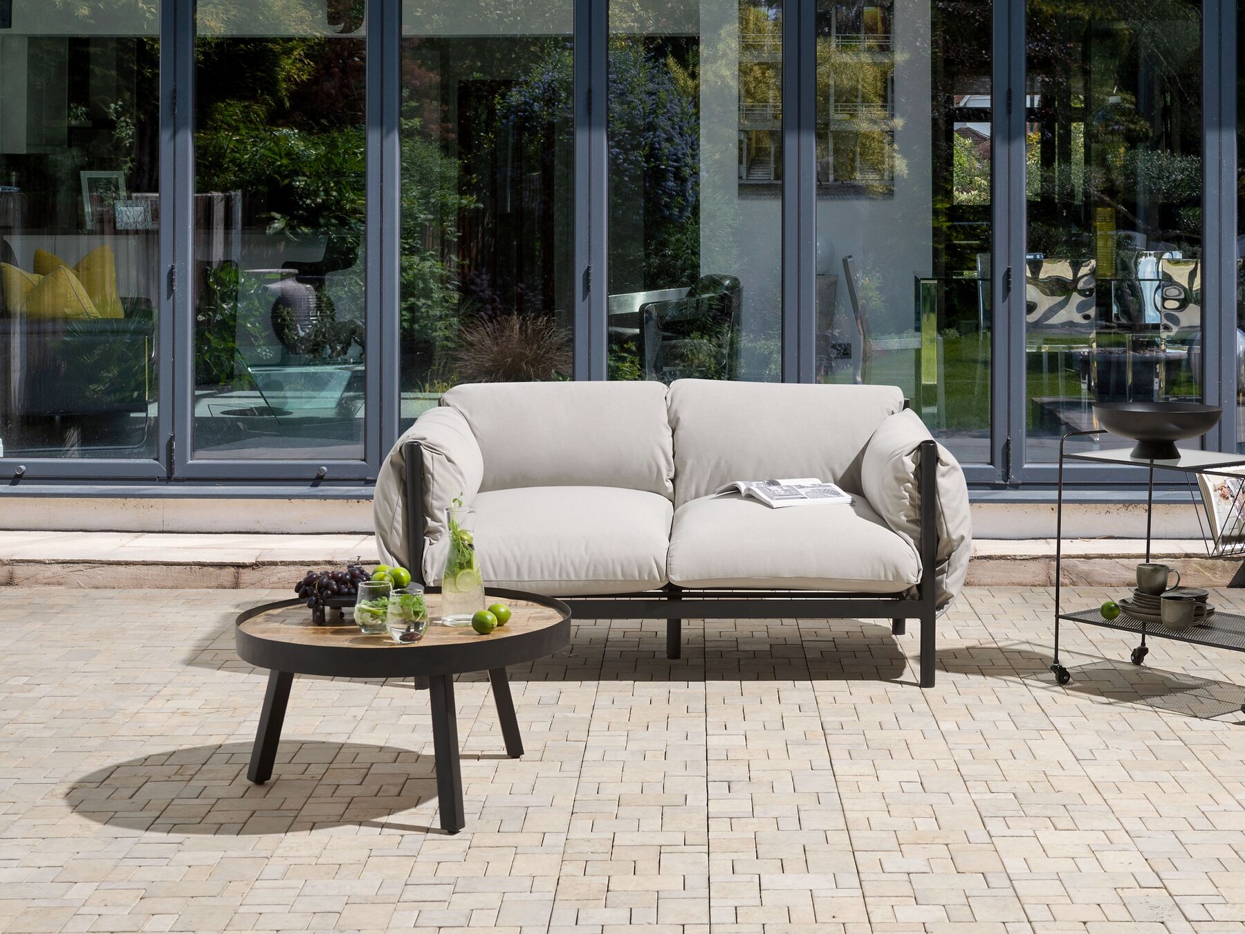 garden sofa 2 seater susua rattan natural