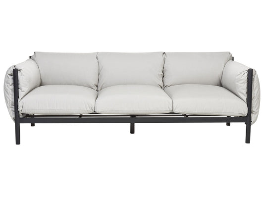 Garden Sofa 3 Seater ESPERIA Metal Grey