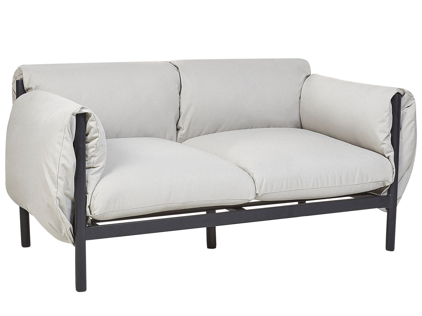 Garden Sofa Set 4 Seater ESPERIA Metal Grey