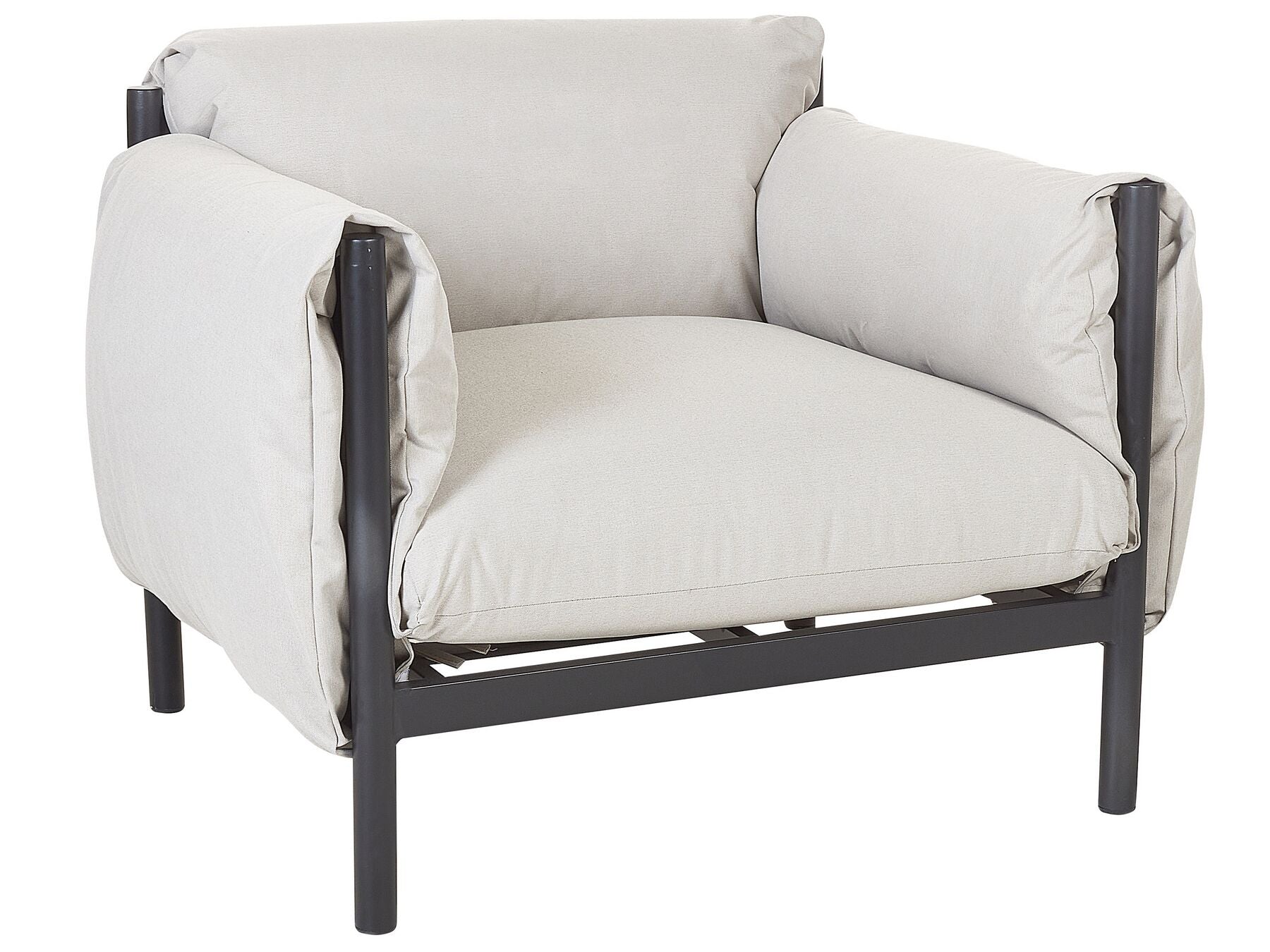 Garden Sofa Set 4 Seater ESPERIA Metal Grey