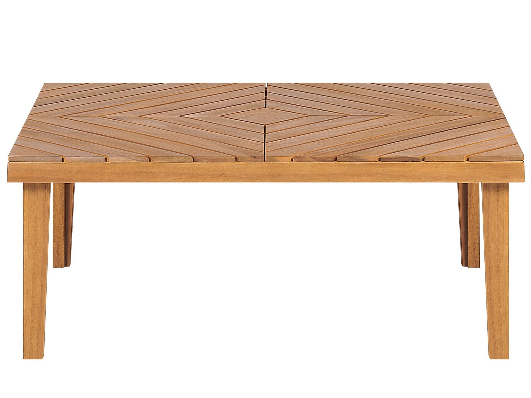 Garden Corner Sofa with Table 4 Seater BARATTI Left Hand Acacia Wood Brown