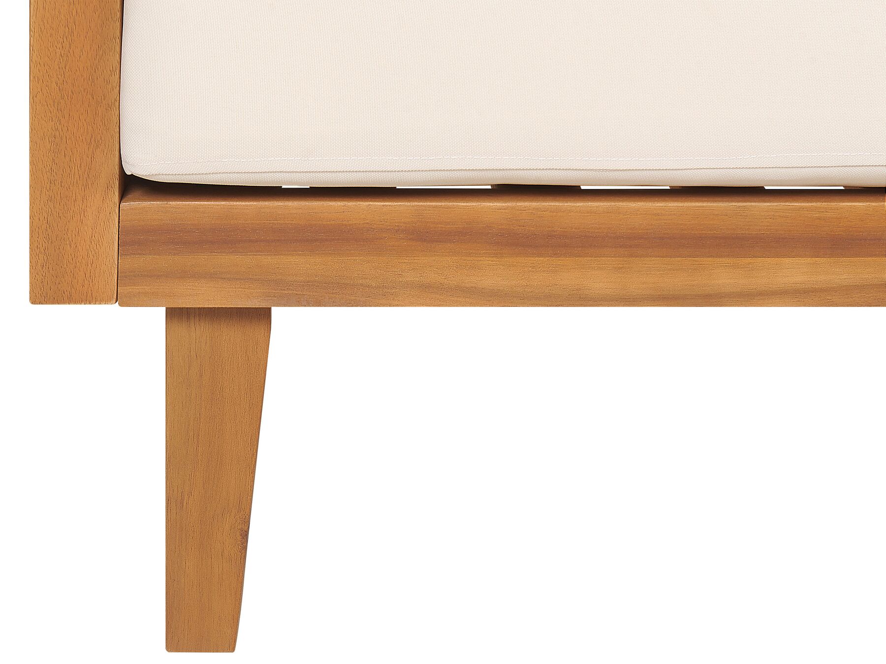 Garden Corner Sofa with Table 4 Seater BARATTI Left Hand Acacia Wood Brown