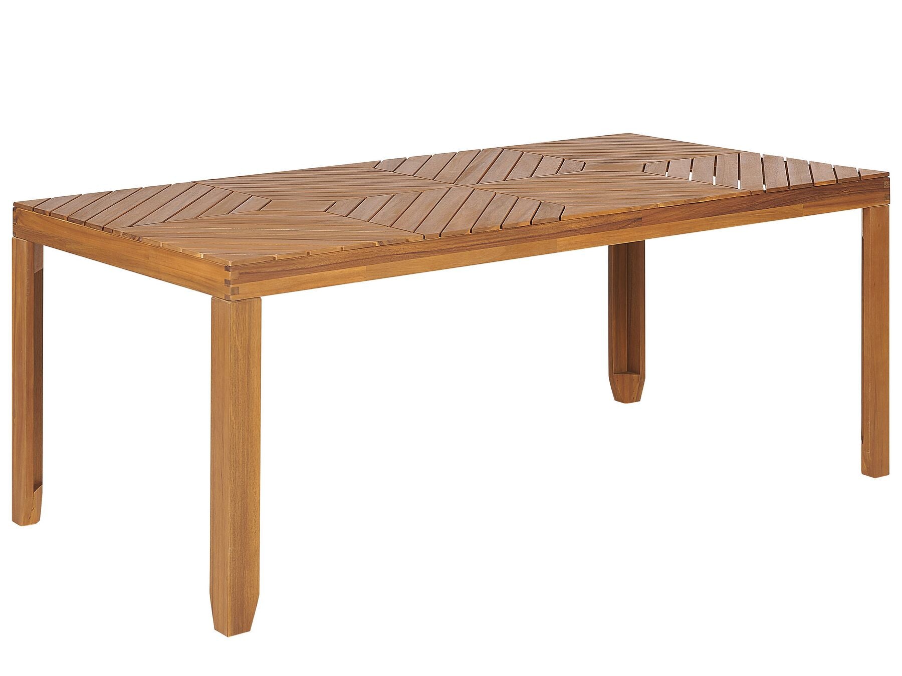 Garden Dining Set 6 Seater BARATTI Acacia Wood Brown