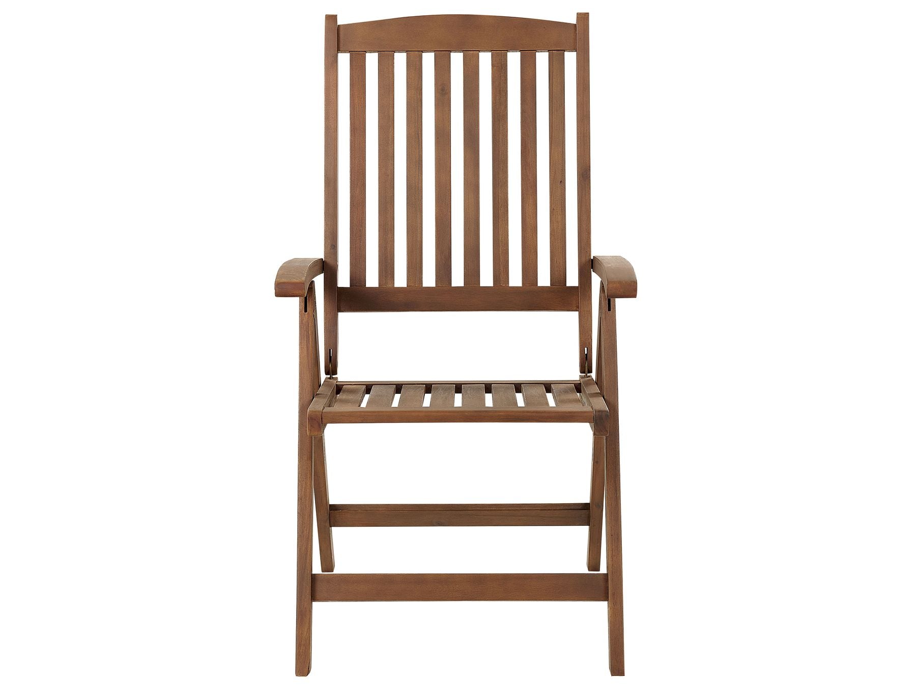 Garden Dining Set 6 Seater AMANTEA Acacia Wood Dark Brown