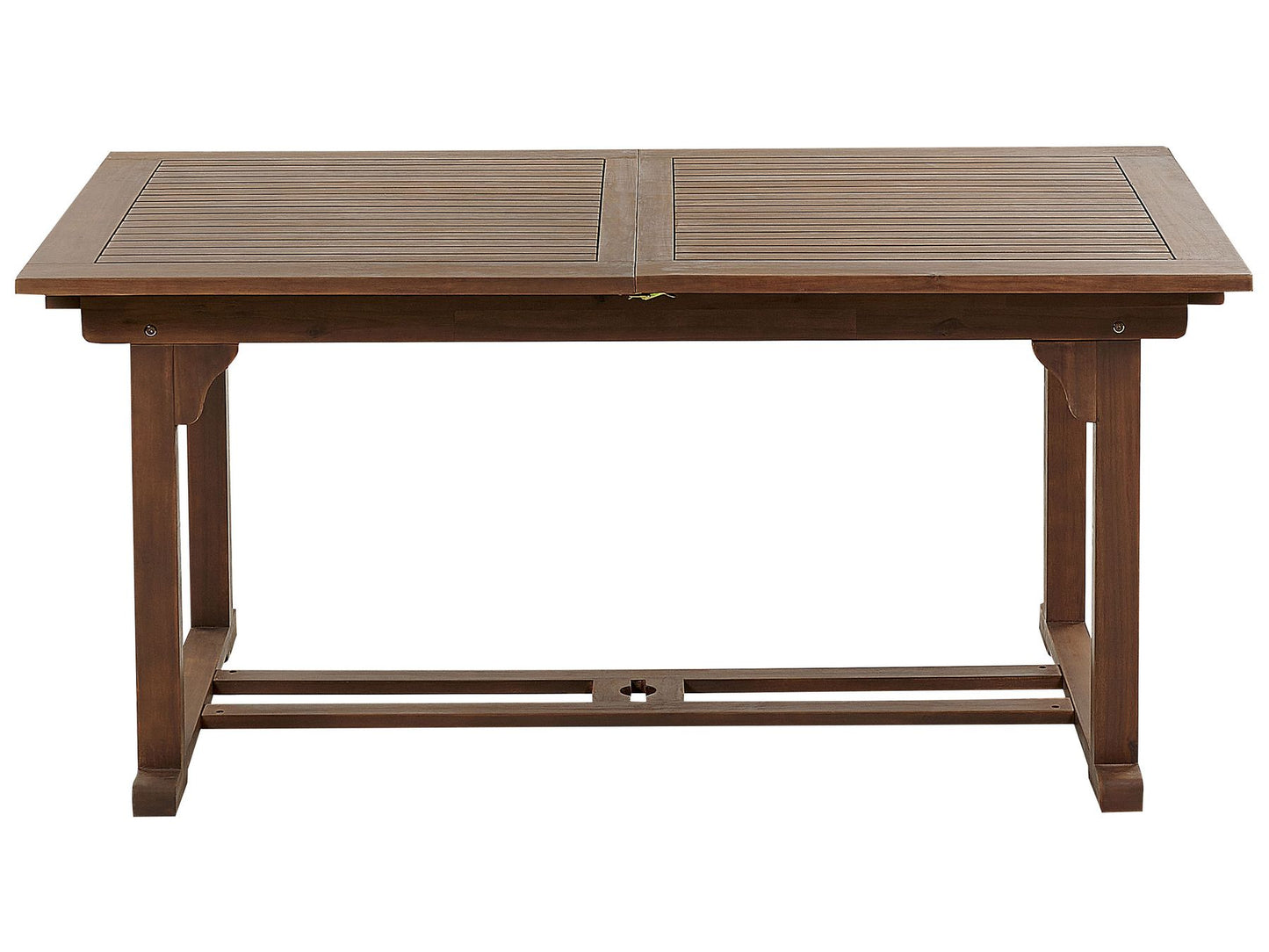 Garden Dining Set 6 Seater AMANTEA Acacia Wood Dark Brown
