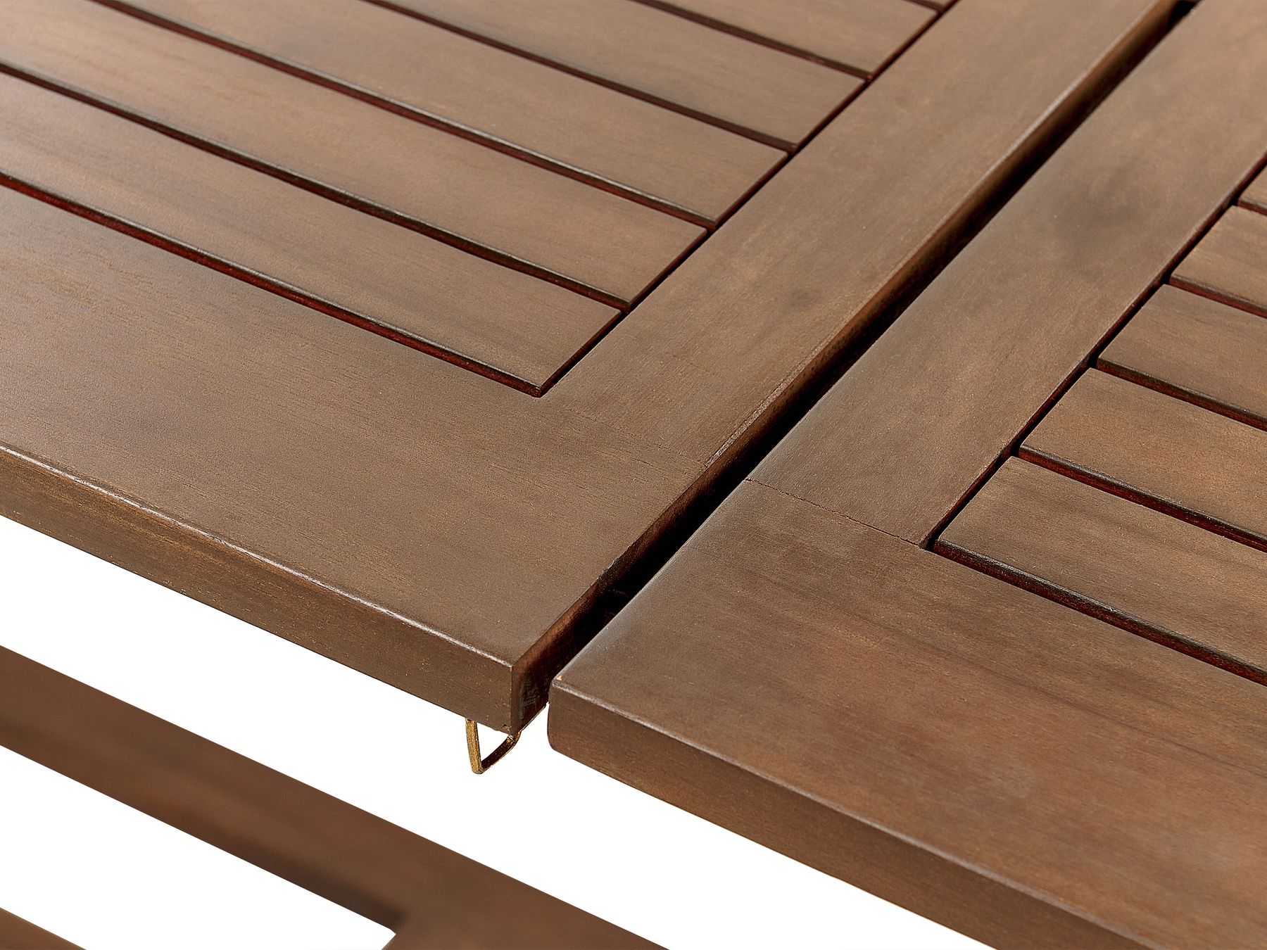 Garden Dining Set 6 Seater AMANTEA Acacia Wood Dark Brown