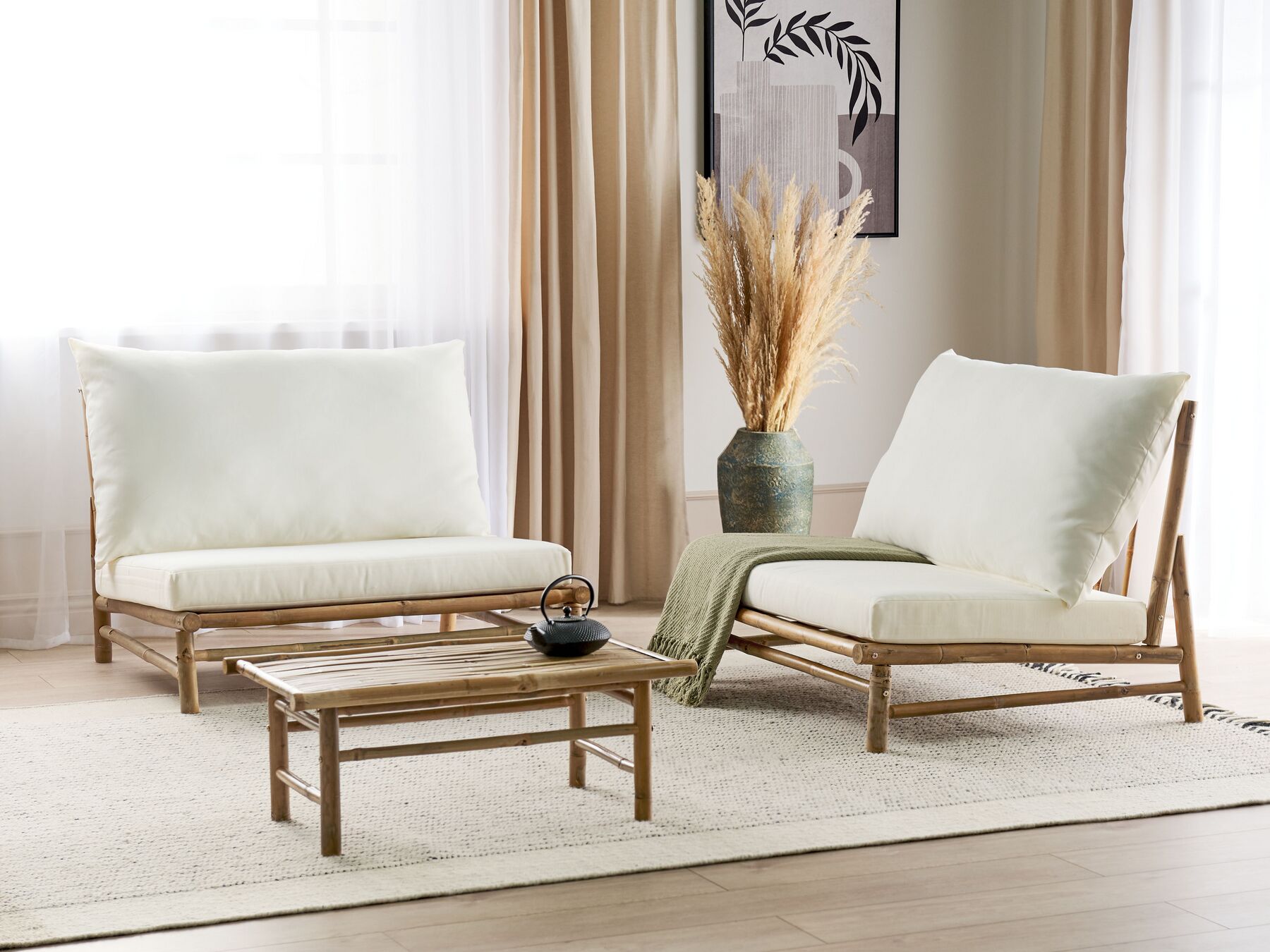 garden sofa 2 seater susua rattan natural