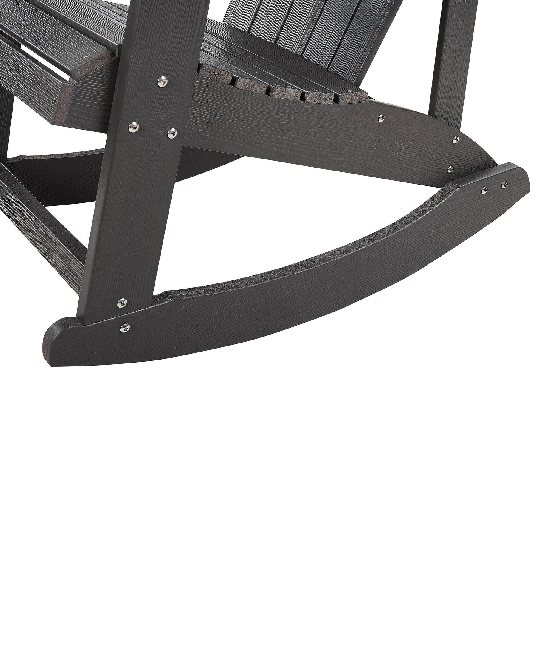 Garden Rocking Chair ADIRONDACK Dark Grey