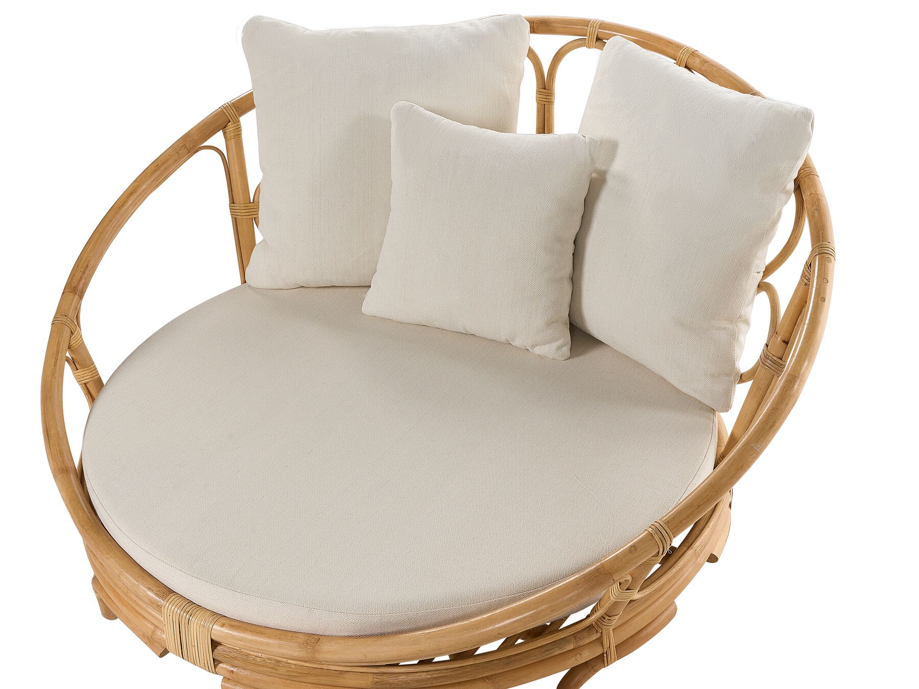 Garden Daybed ROSSANO Rattan Natural