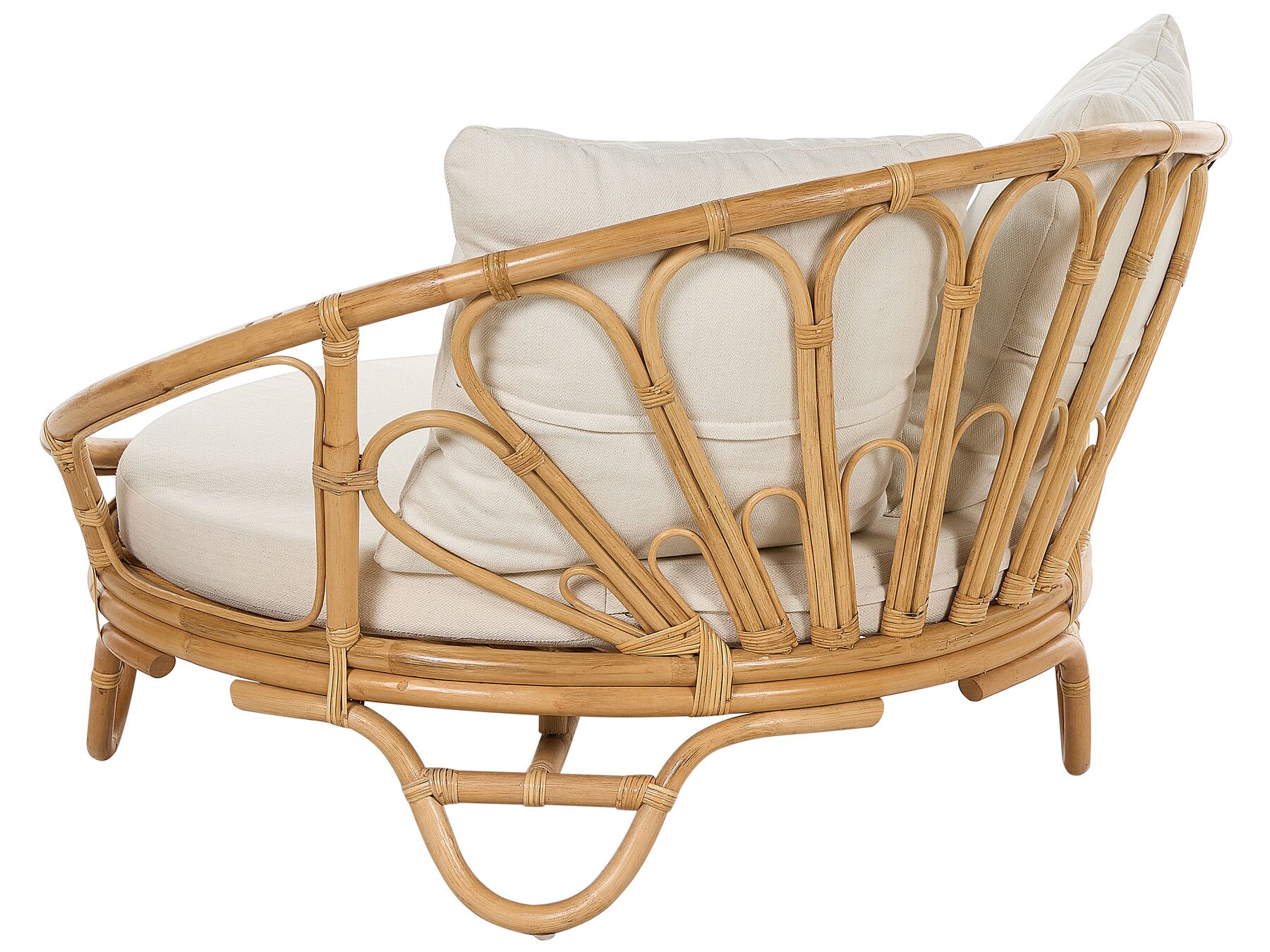 Set of 2 Garden Daybeds ROSSANO Rattan Natural