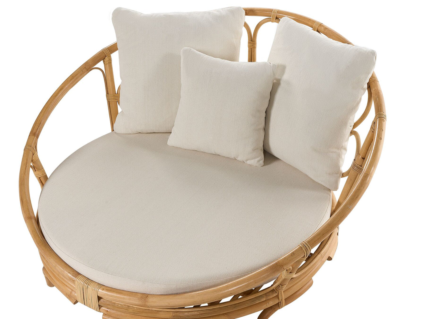 Set of 2 Garden Daybeds ROSSANO Rattan Natural