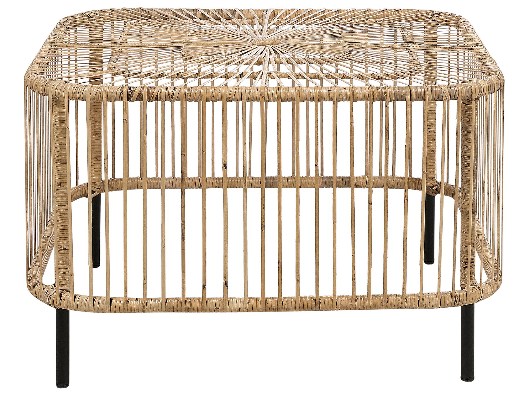 Rattan Garden Coffee Table 67 x 67 cm Natural CESENATICO