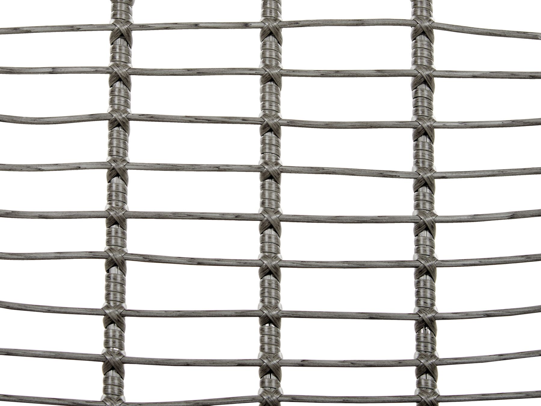 Bistro Set with Cushions LAURETO PE Rattan Grey