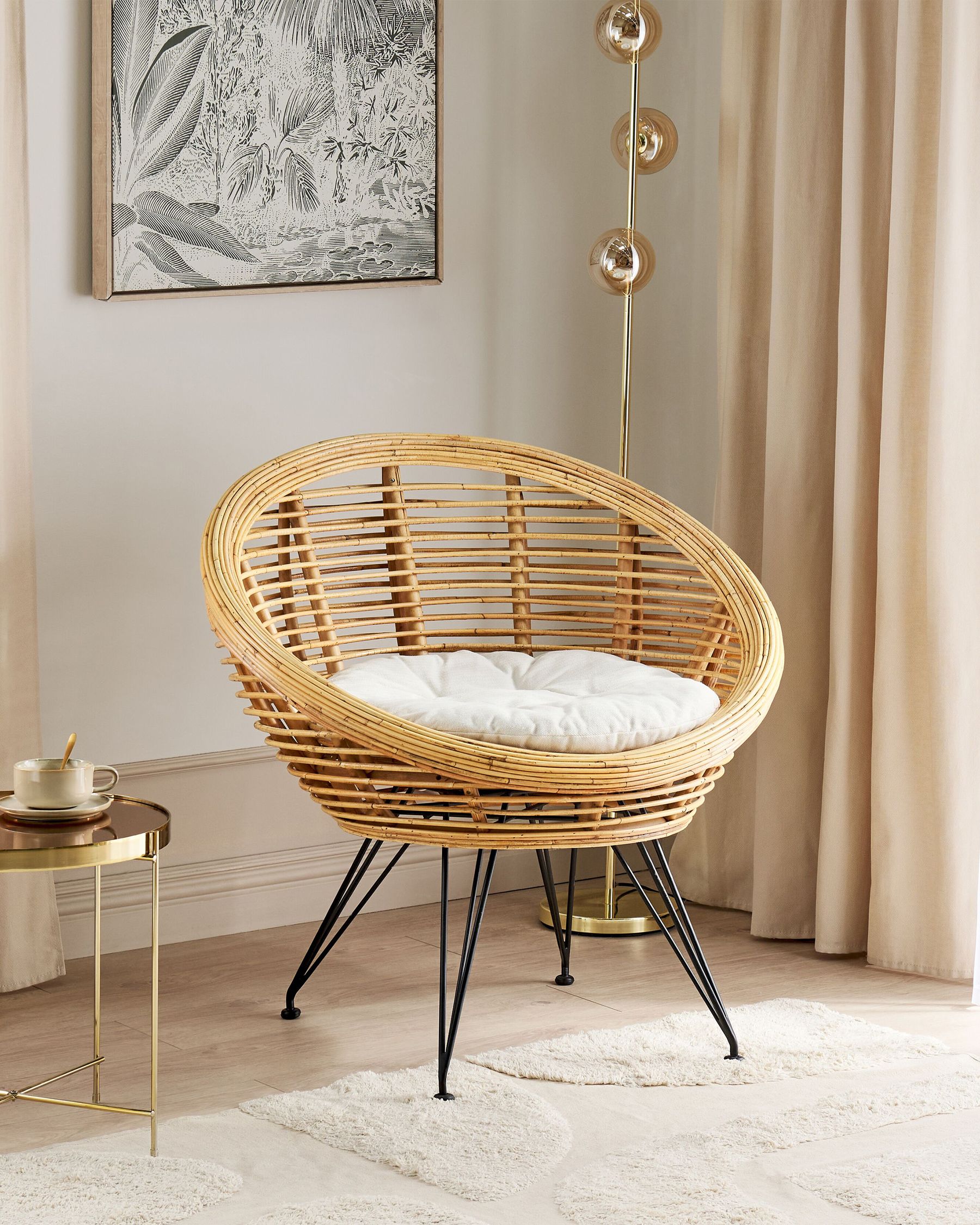 Garden Chair MARATEA Rattan Natural