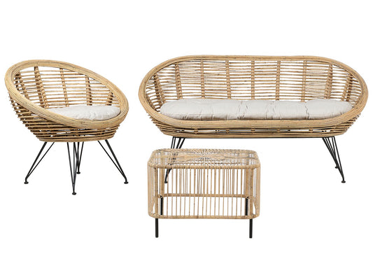 garden sofa 2 seater susua rattan natural