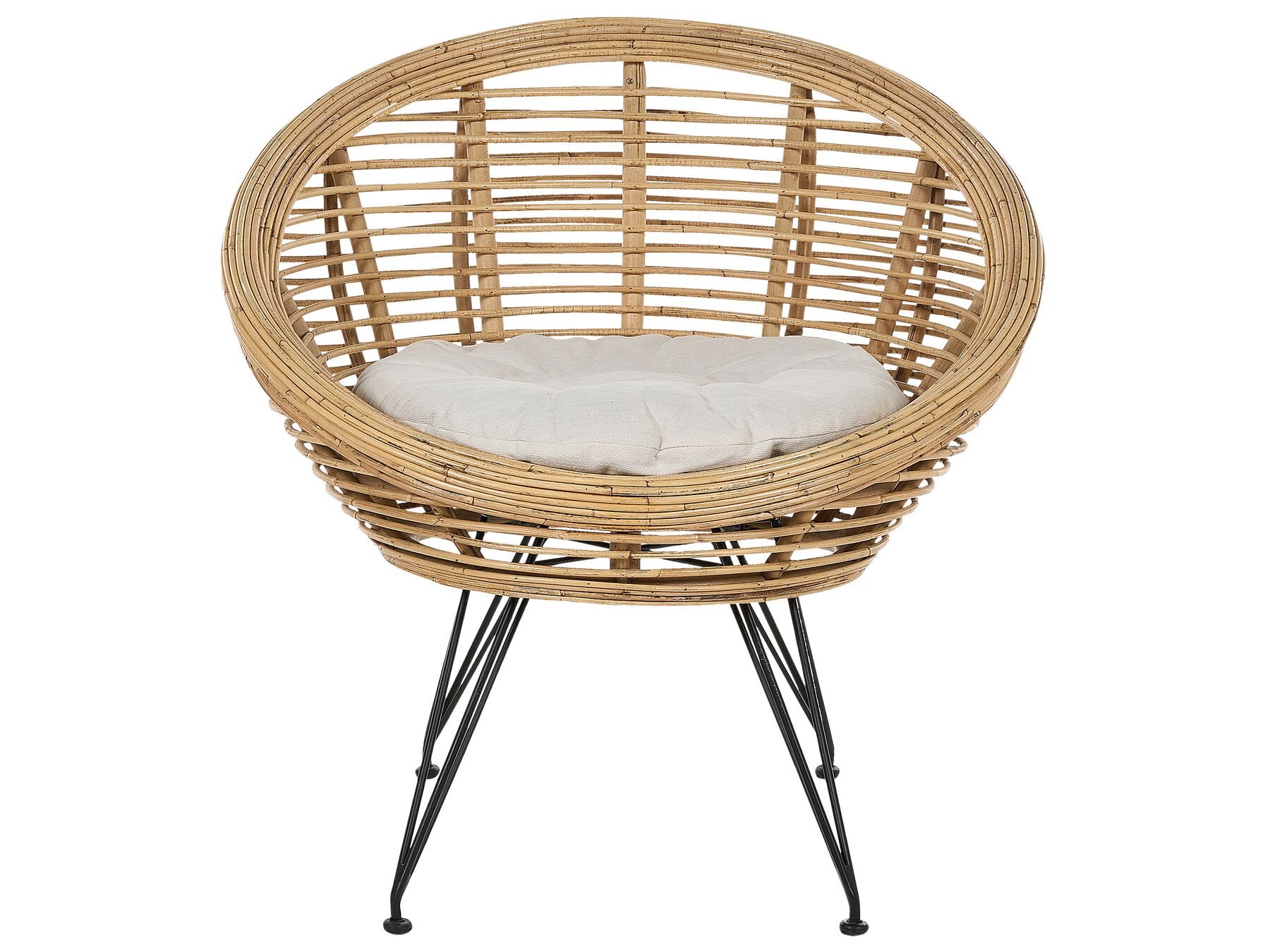 Garden Sofa Set 3 Seater MARATEA Rattan Natural