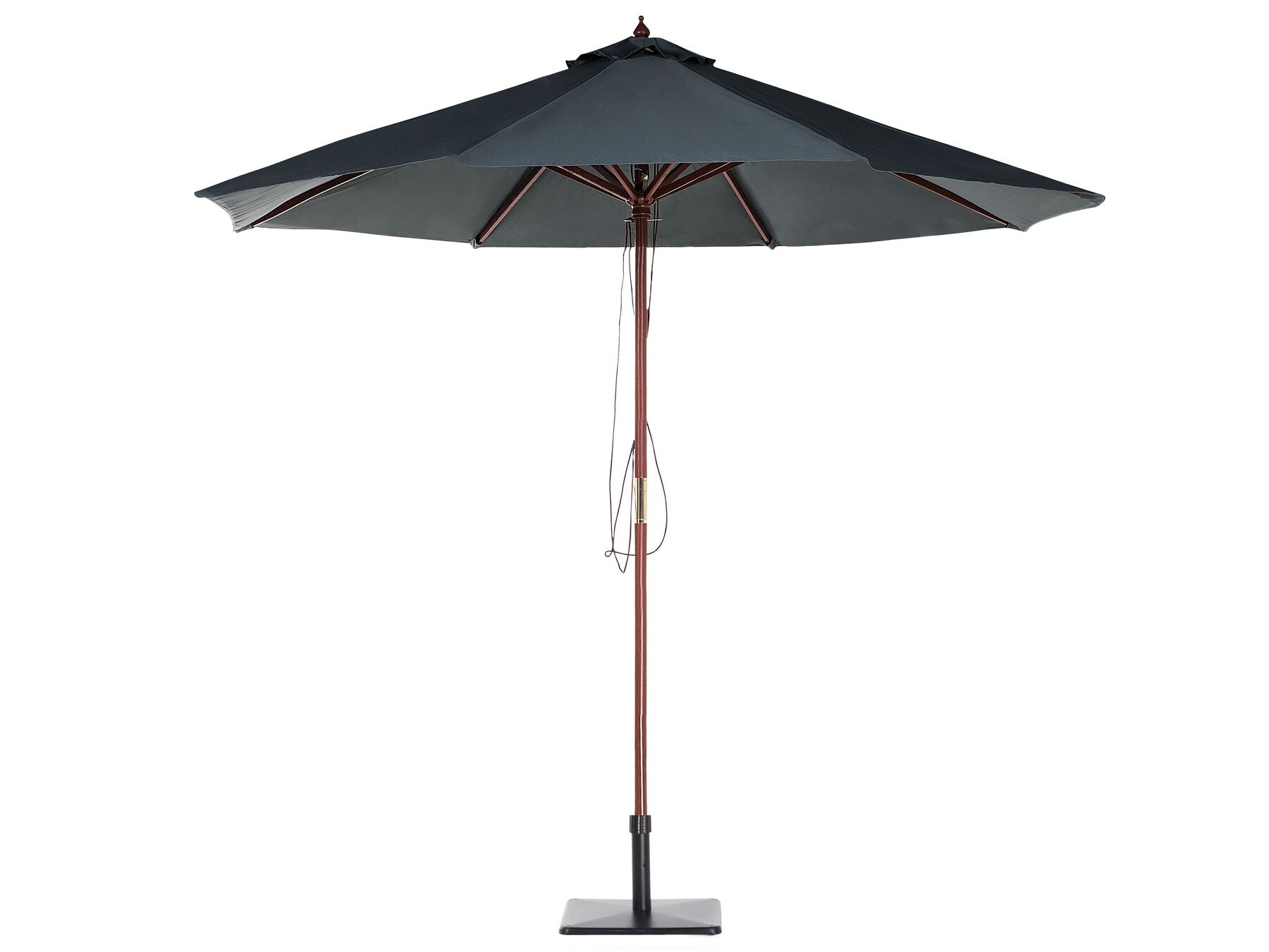 Garden Dining Set 6 Seater AMANTEA with Parasol Acacia Wood Grey