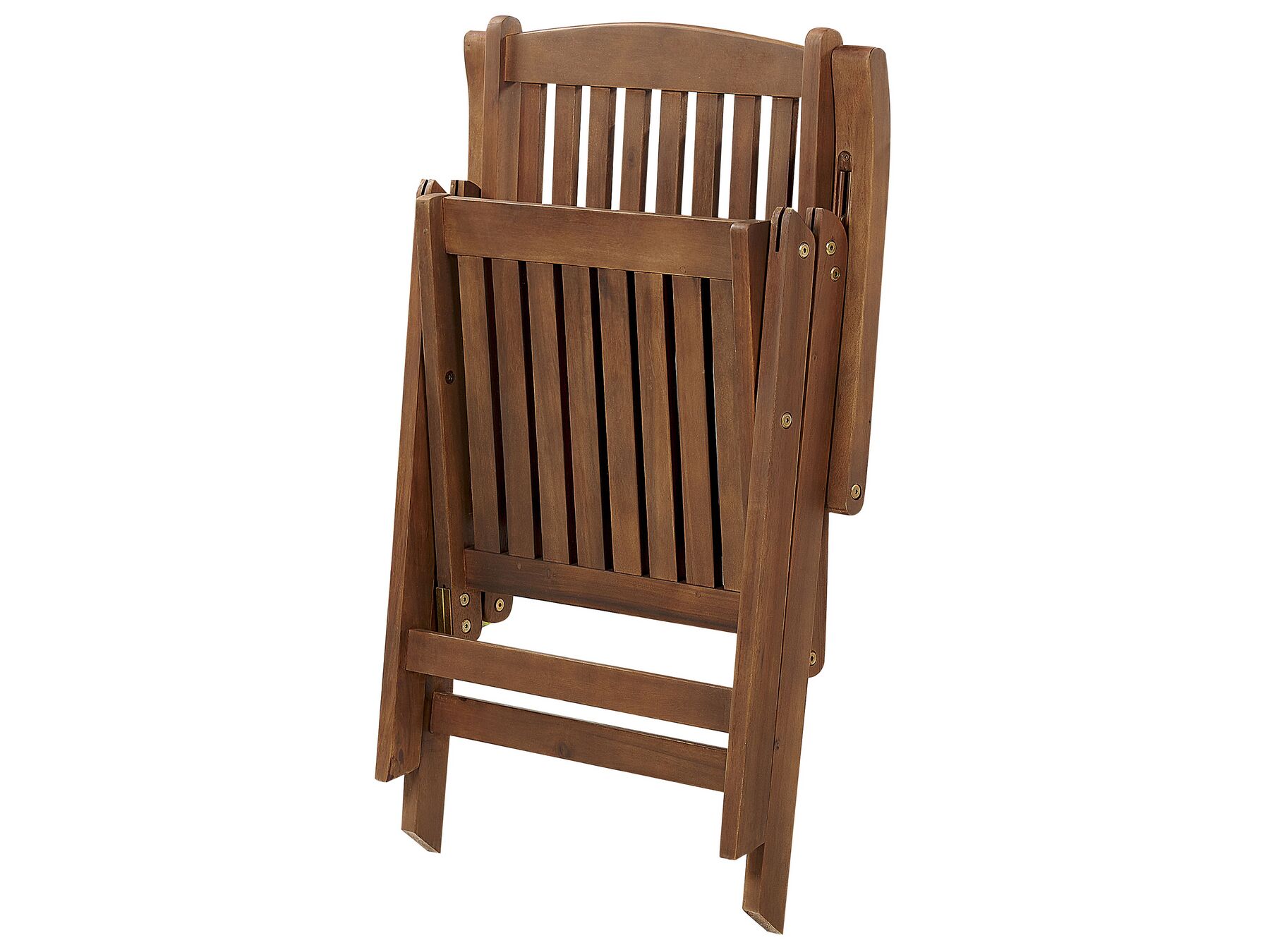 Garden Dining Set 6 Seater AMANTEA with Parasol Acacia Wood Green