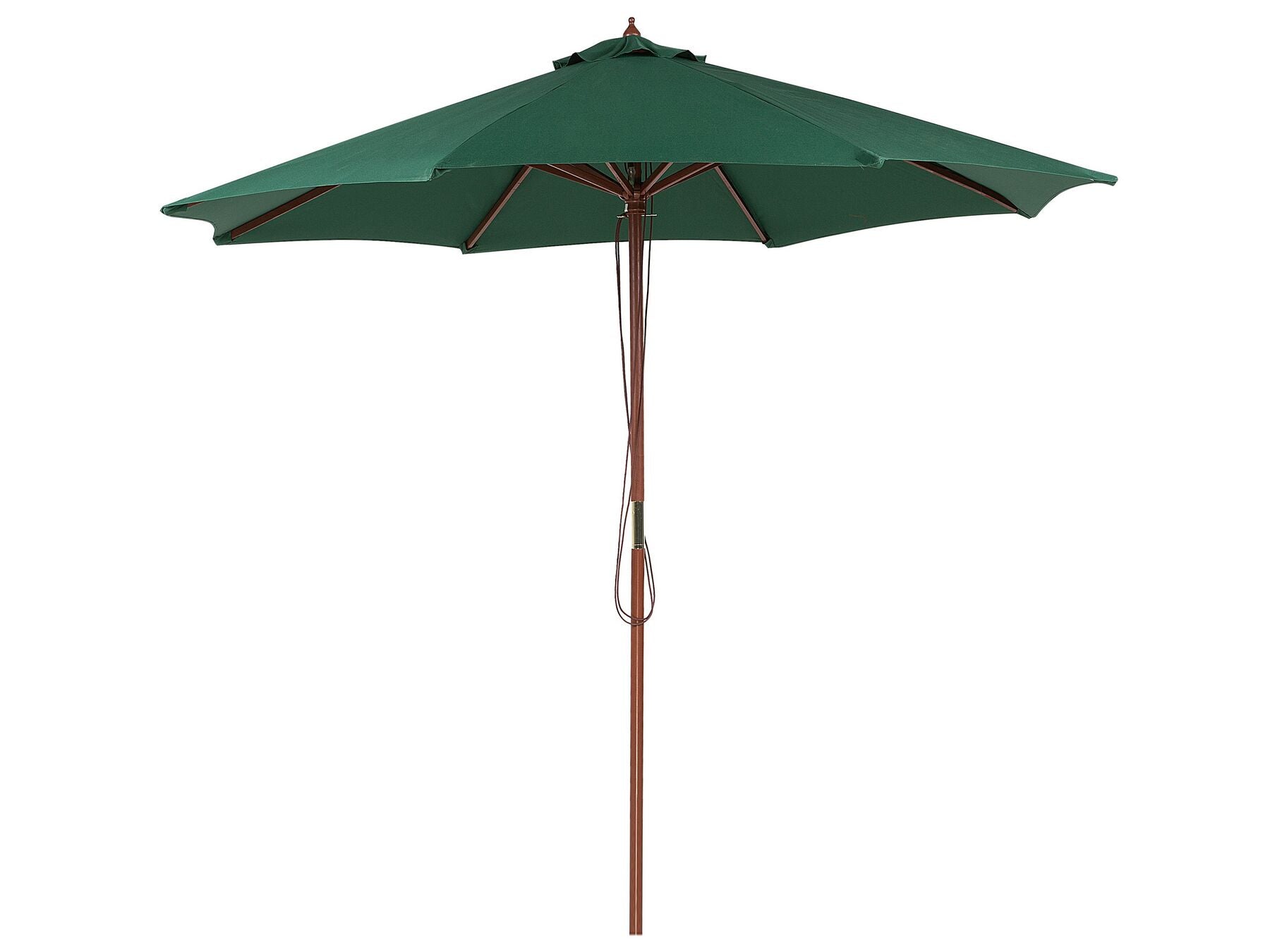 Garden Dining Set 6 Seater AMANTEA with Parasol Acacia Wood Green